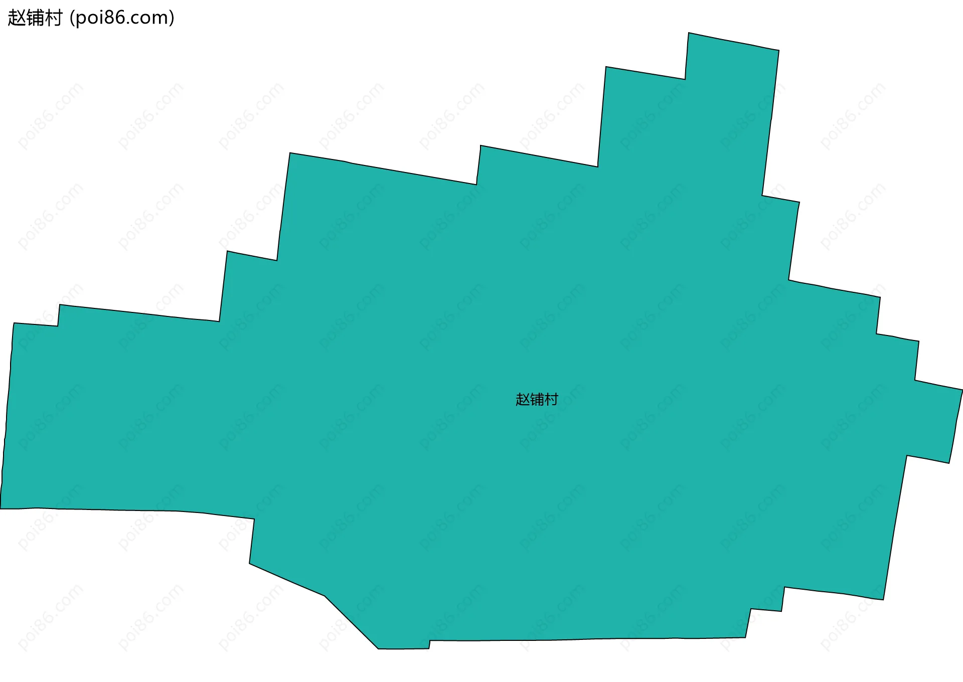 赵铺村边界地图