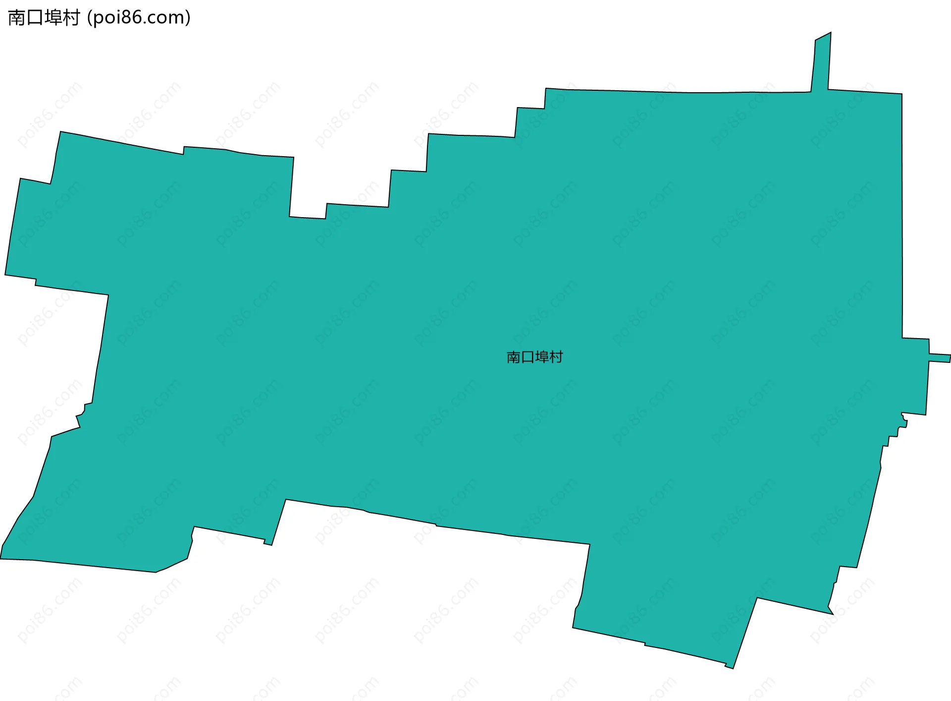 南口埠村边界地图
