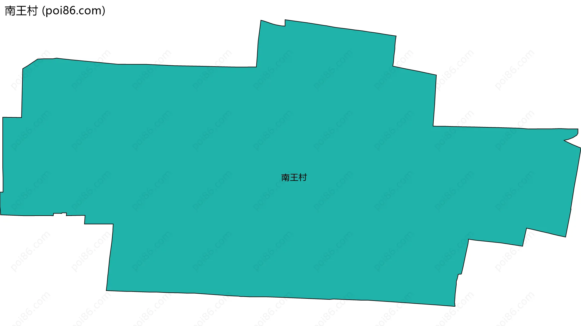 南王村边界地图