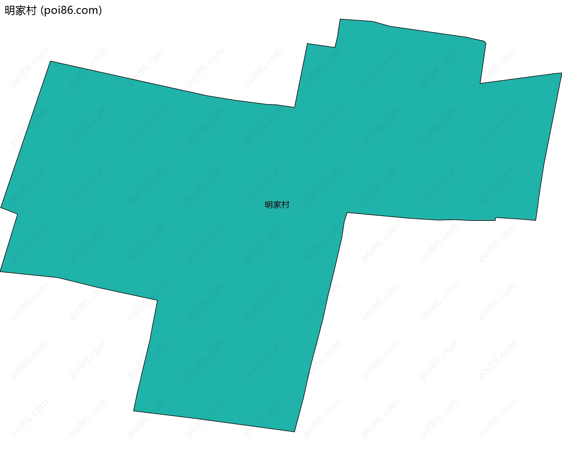 明家村边界地图