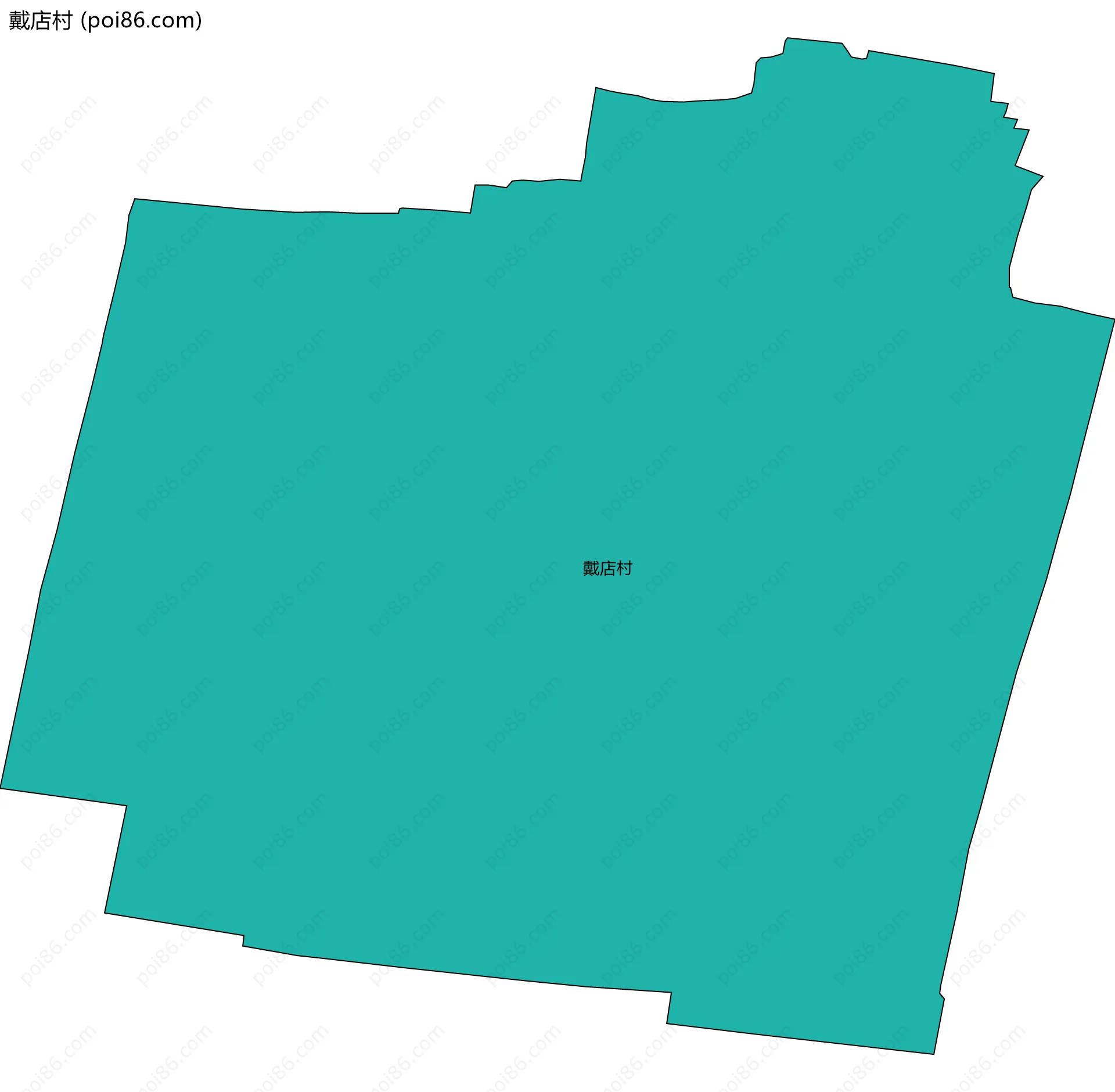 戴店村边界地图