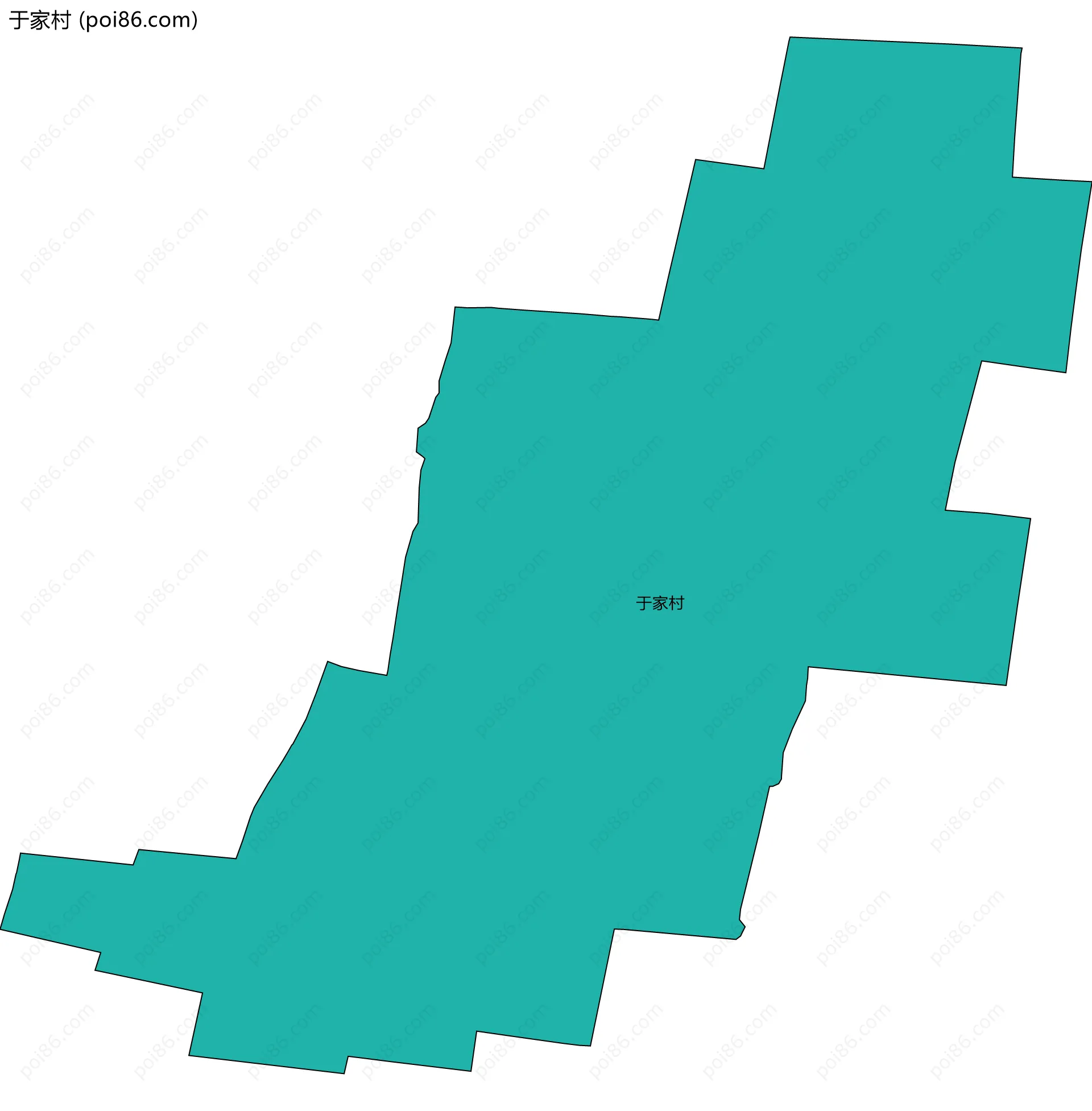 于家村边界地图