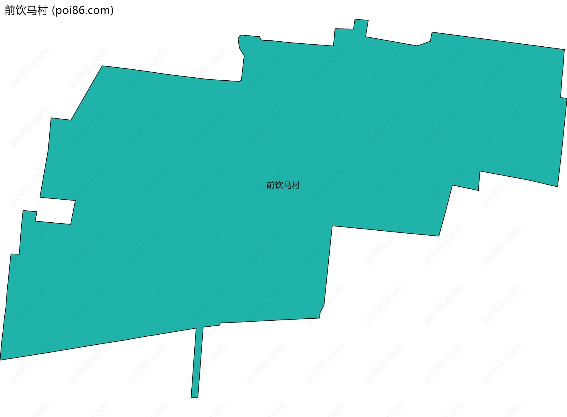 前饮马村边界地图