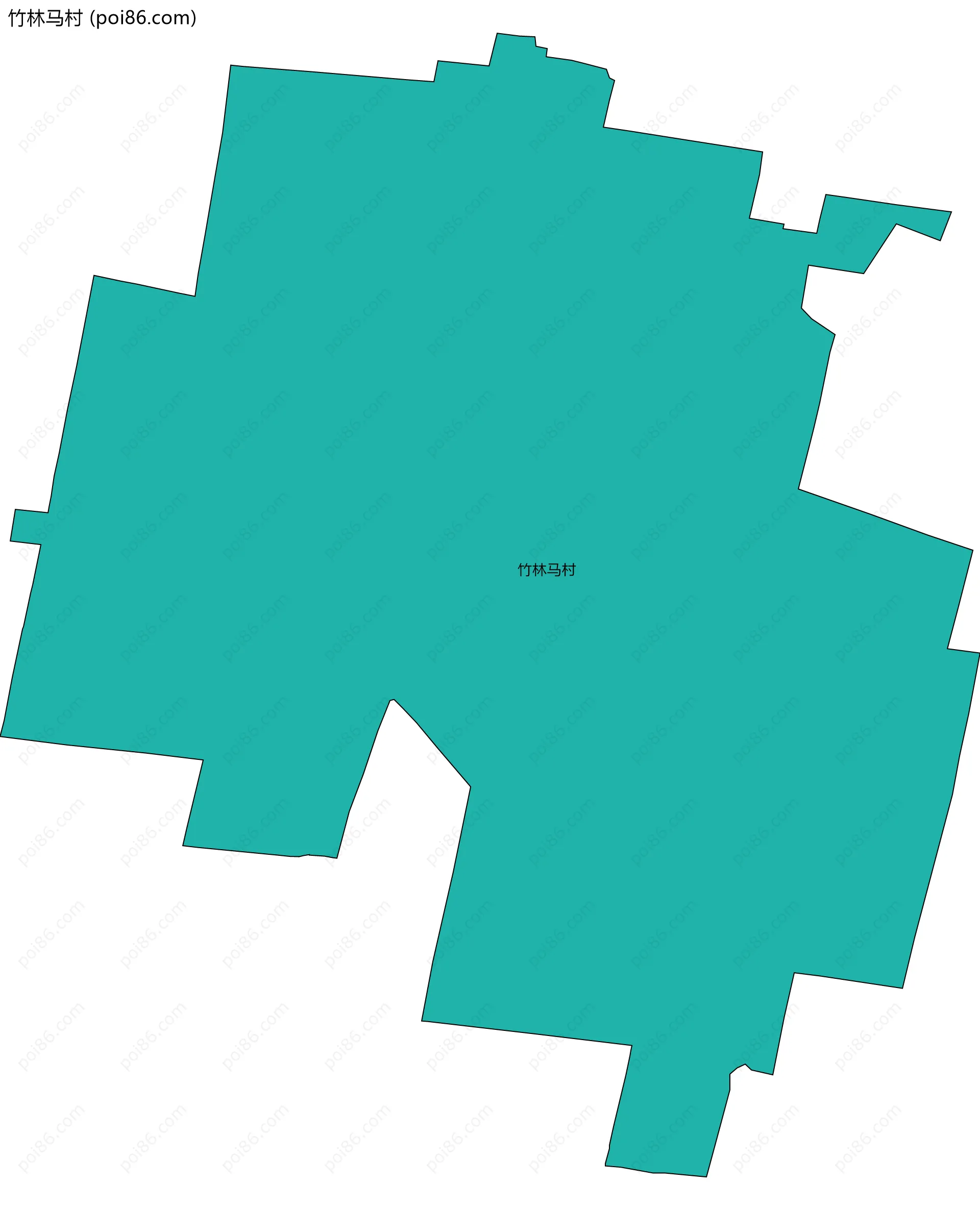 竹林马村边界地图