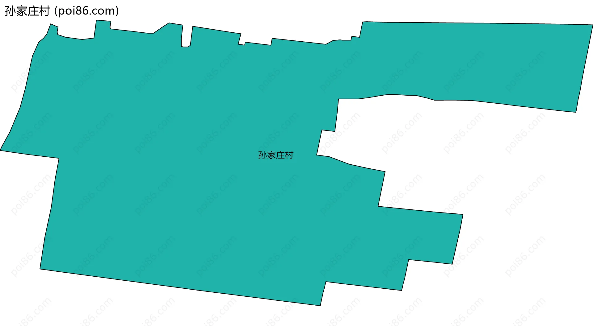 孙家庄村边界地图