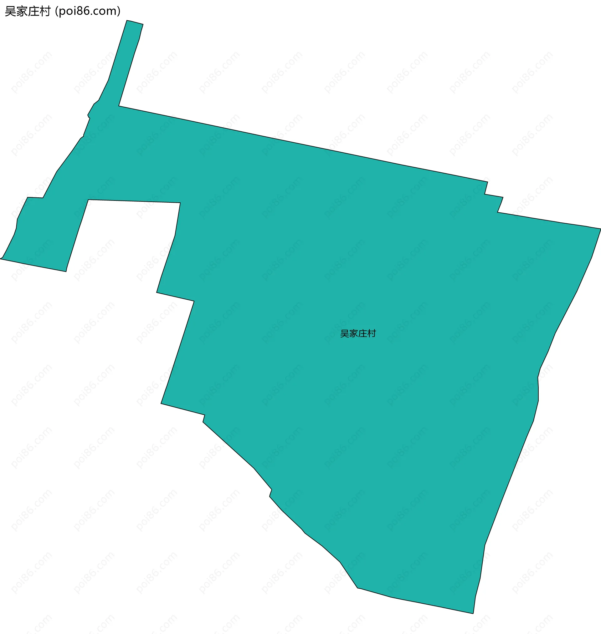 吴家庄村边界地图
