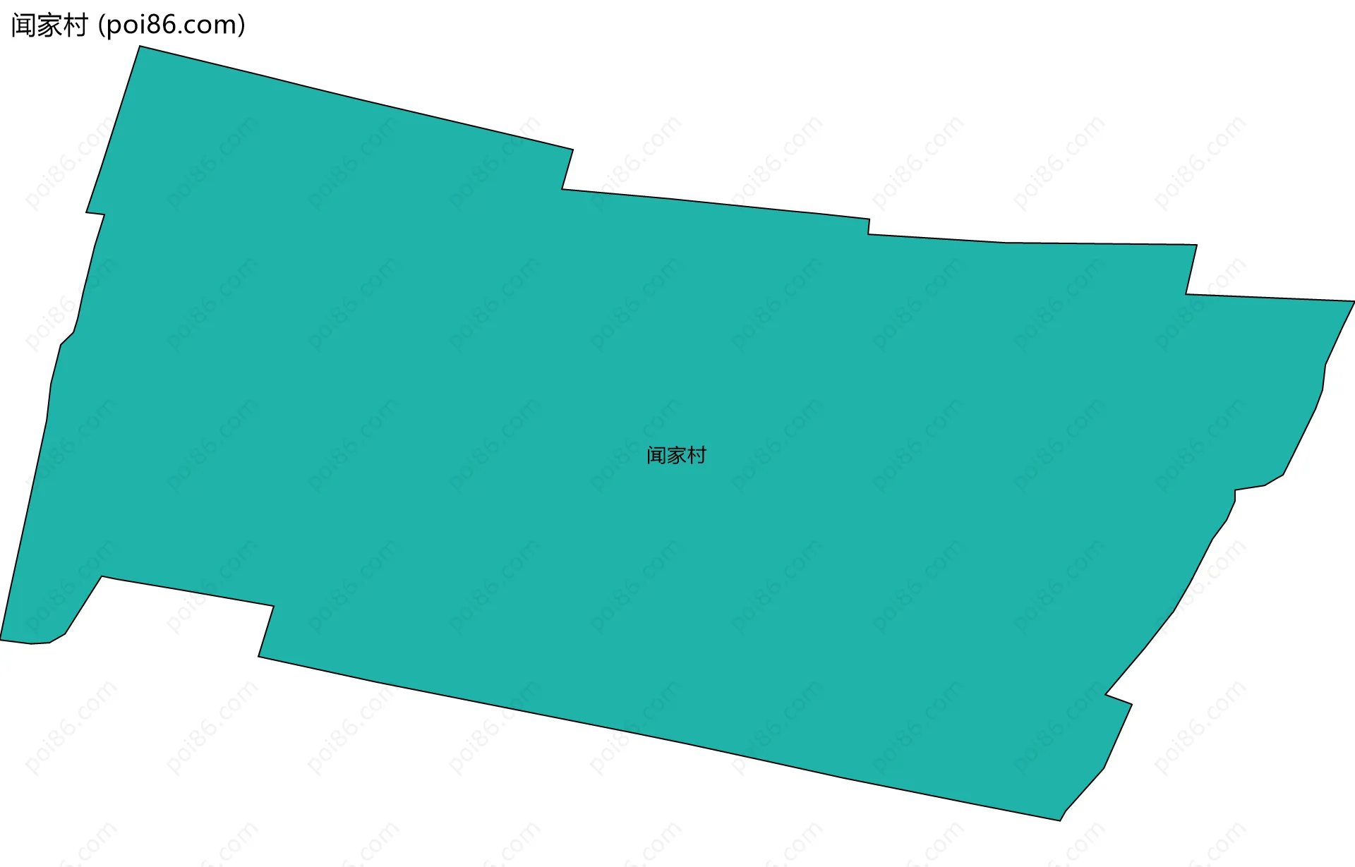 闻家村边界地图