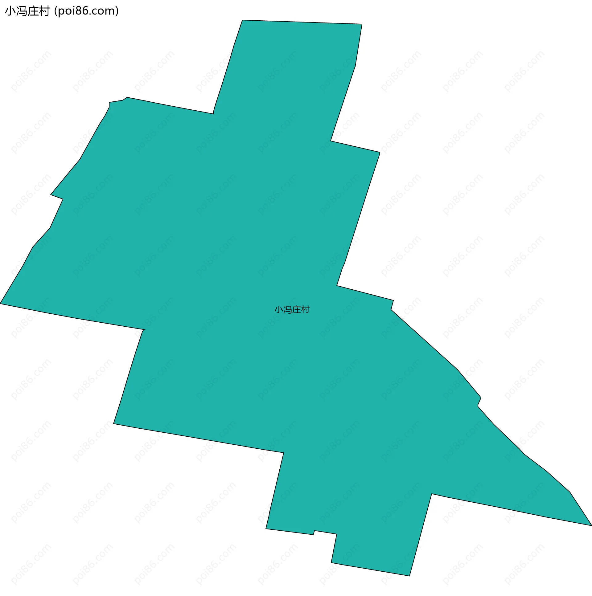 小冯庄村边界地图