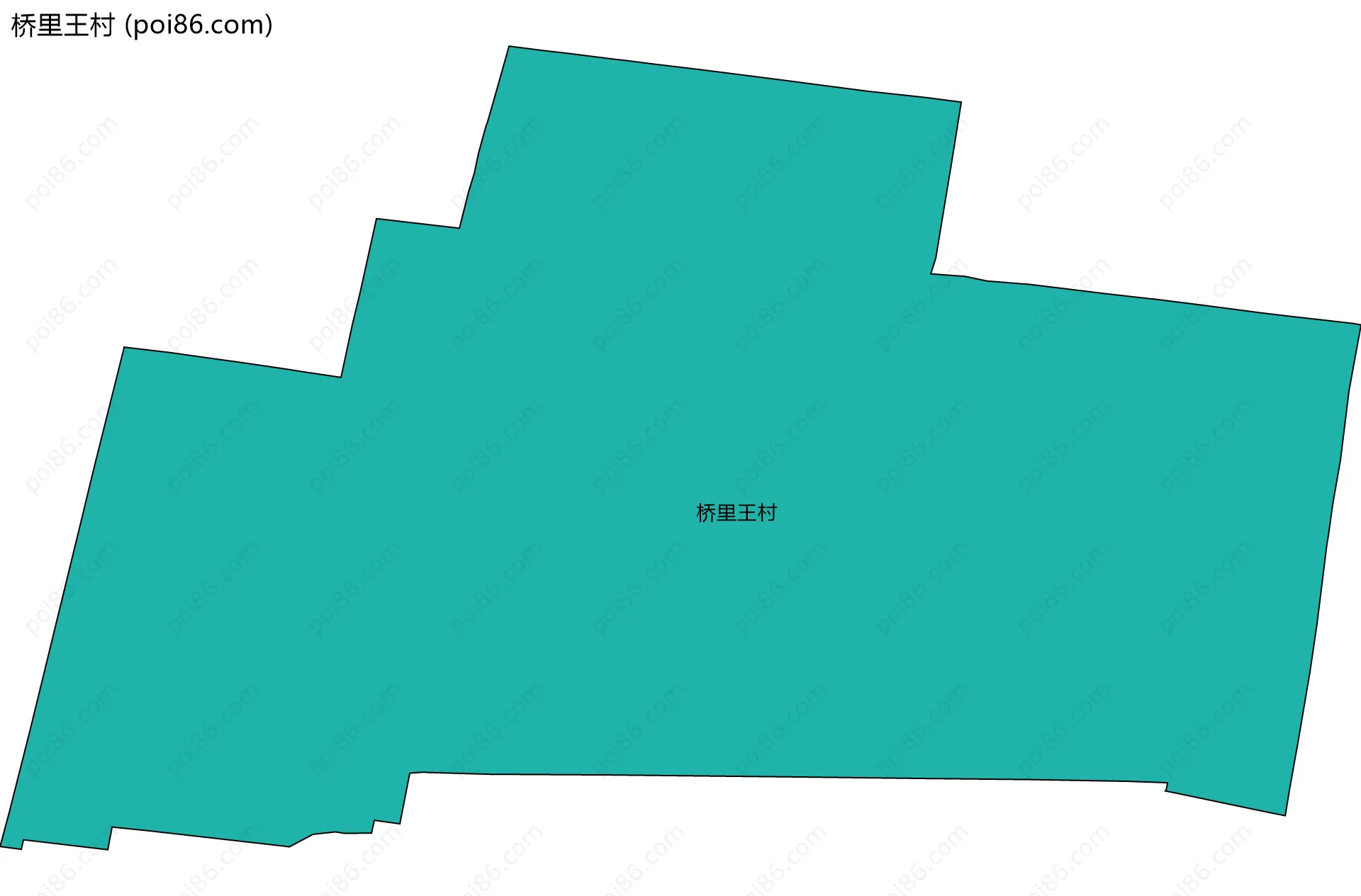 桥里王村边界地图