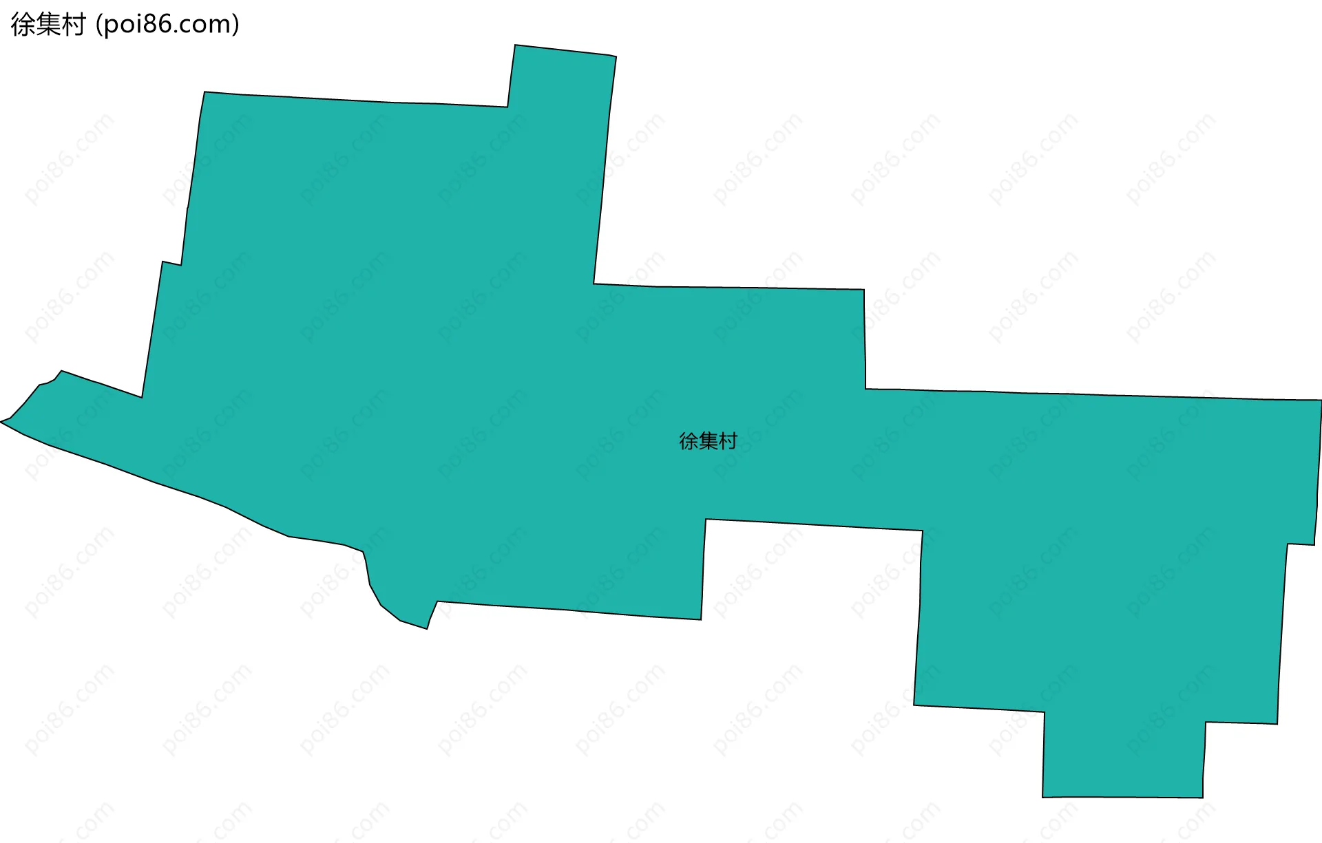 徐集村边界地图