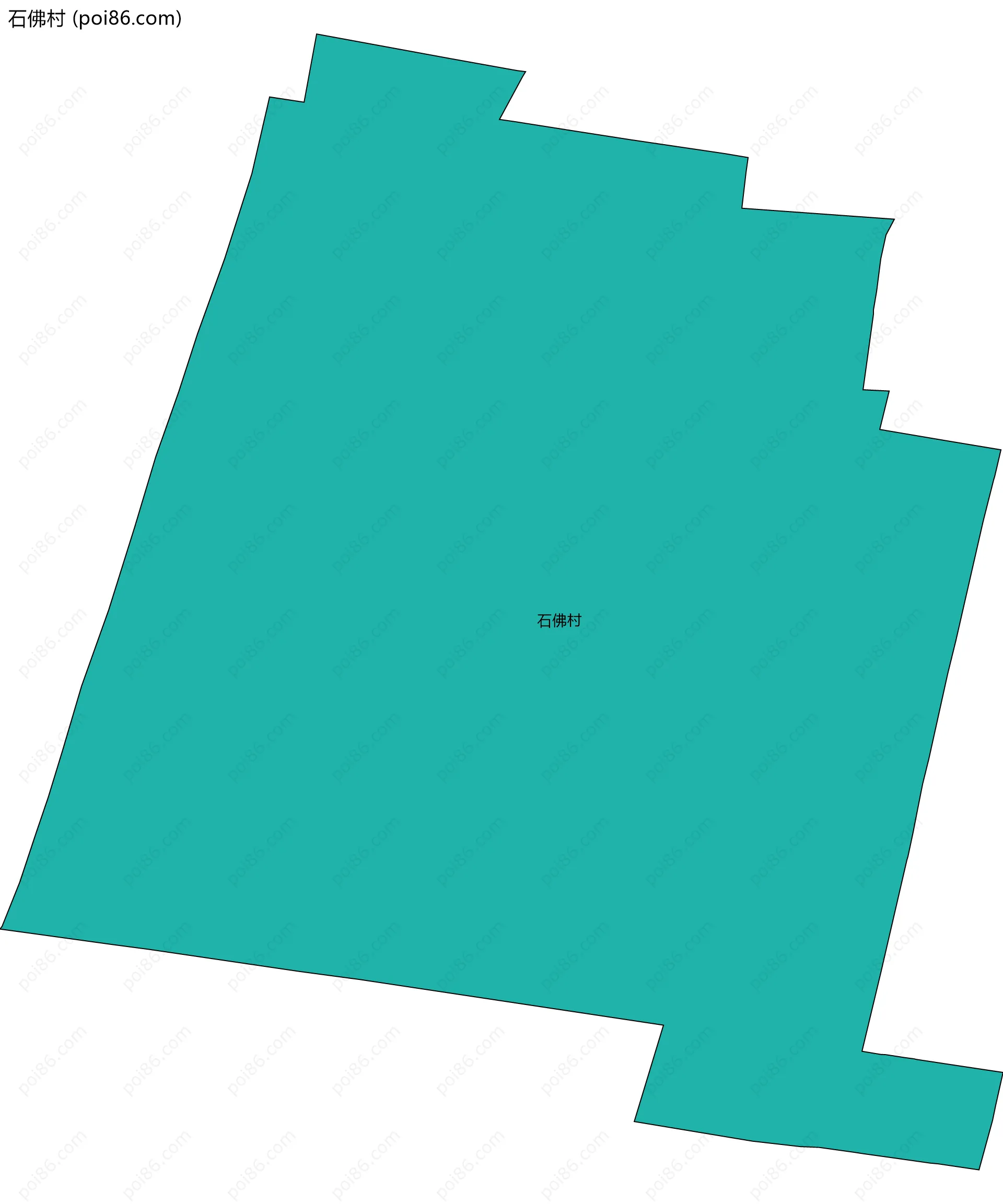 石佛村边界地图