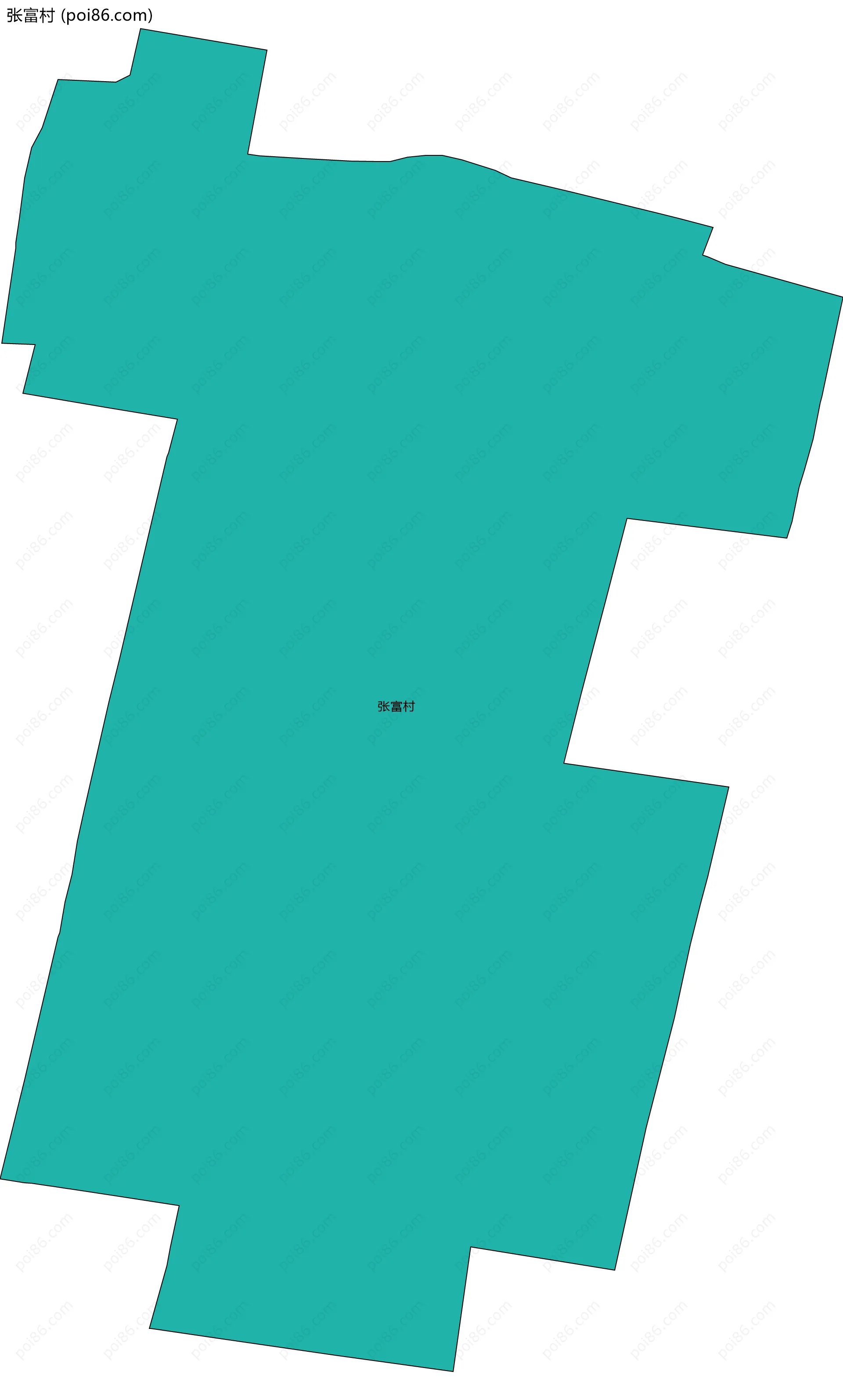 张富村边界地图