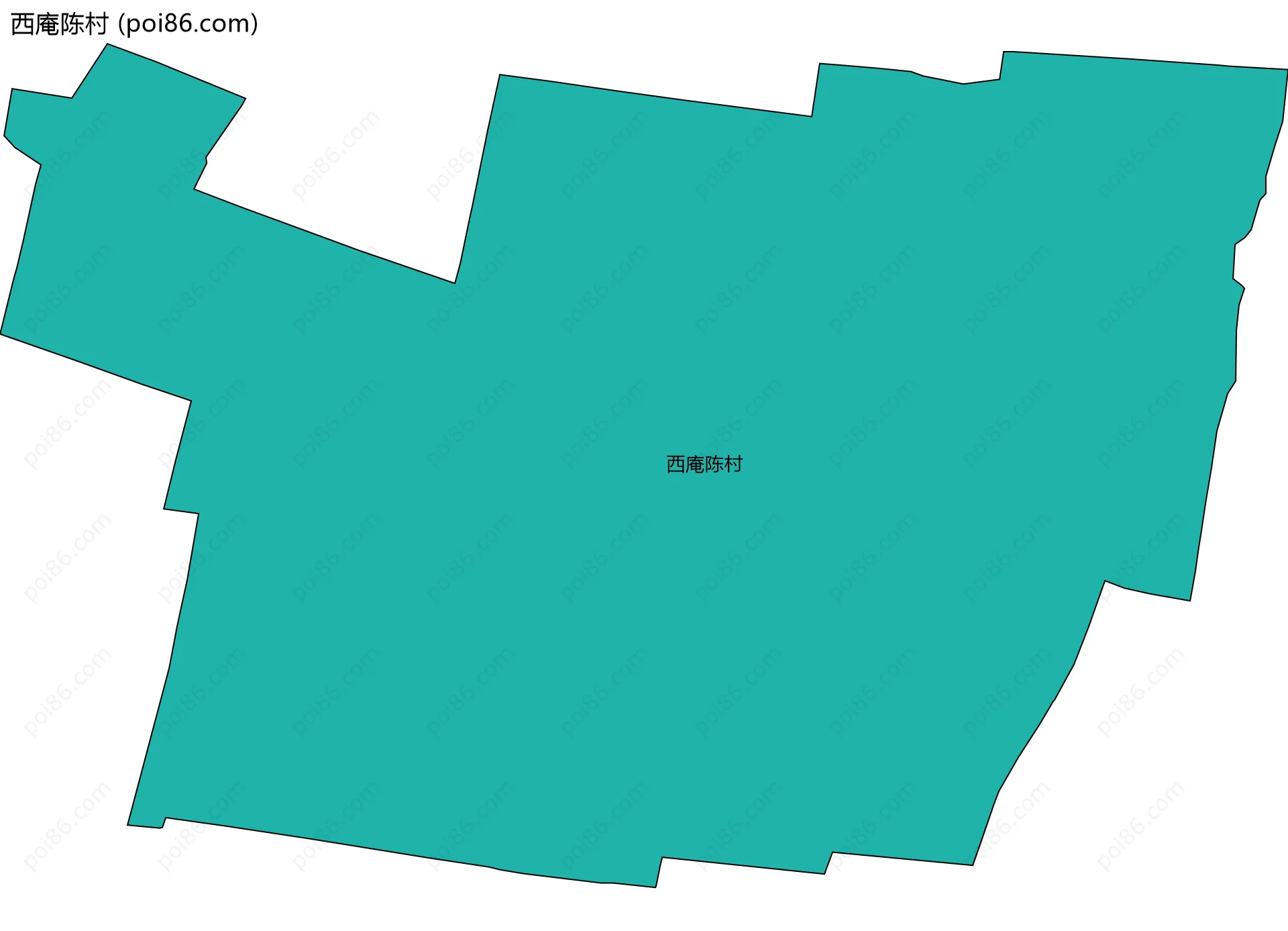 西庵陈村边界地图