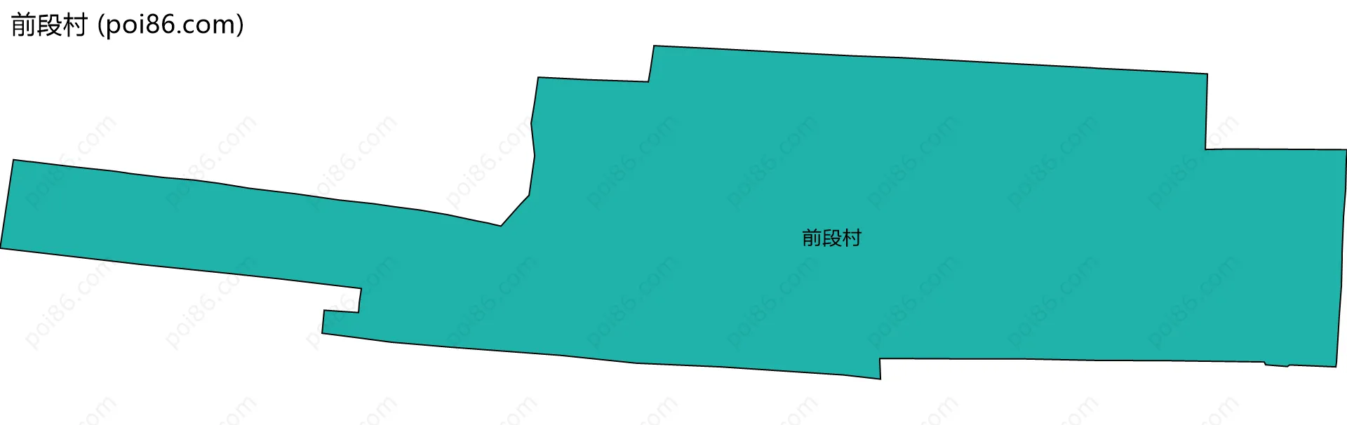 前段村边界地图