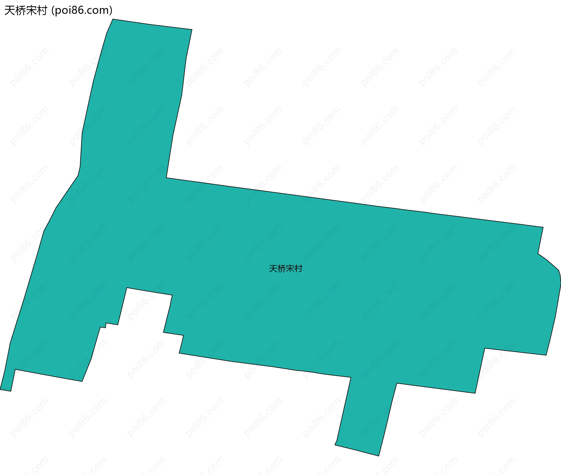 天桥宋村边界地图