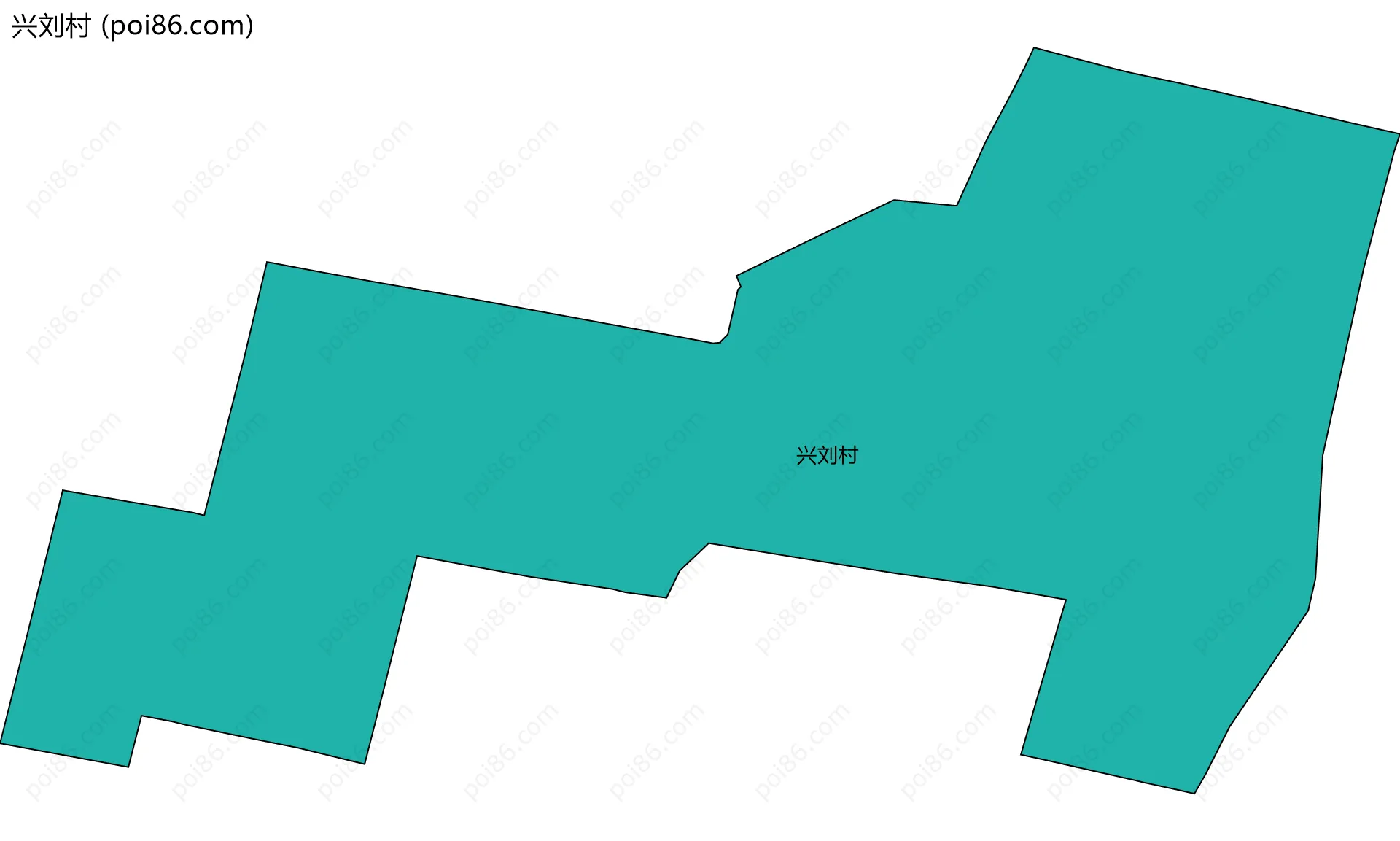 兴刘村边界地图