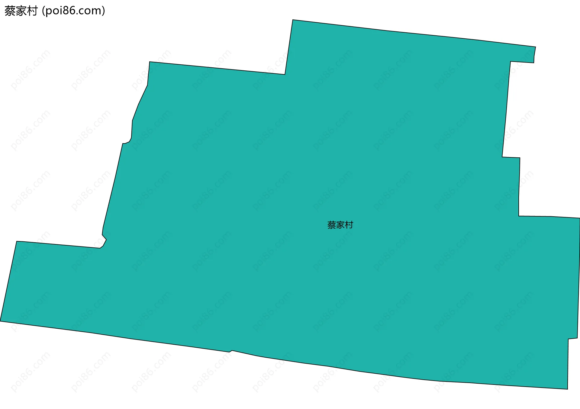 蔡家村边界地图