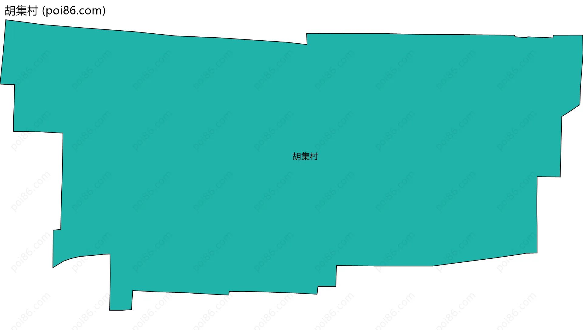 胡集村边界地图