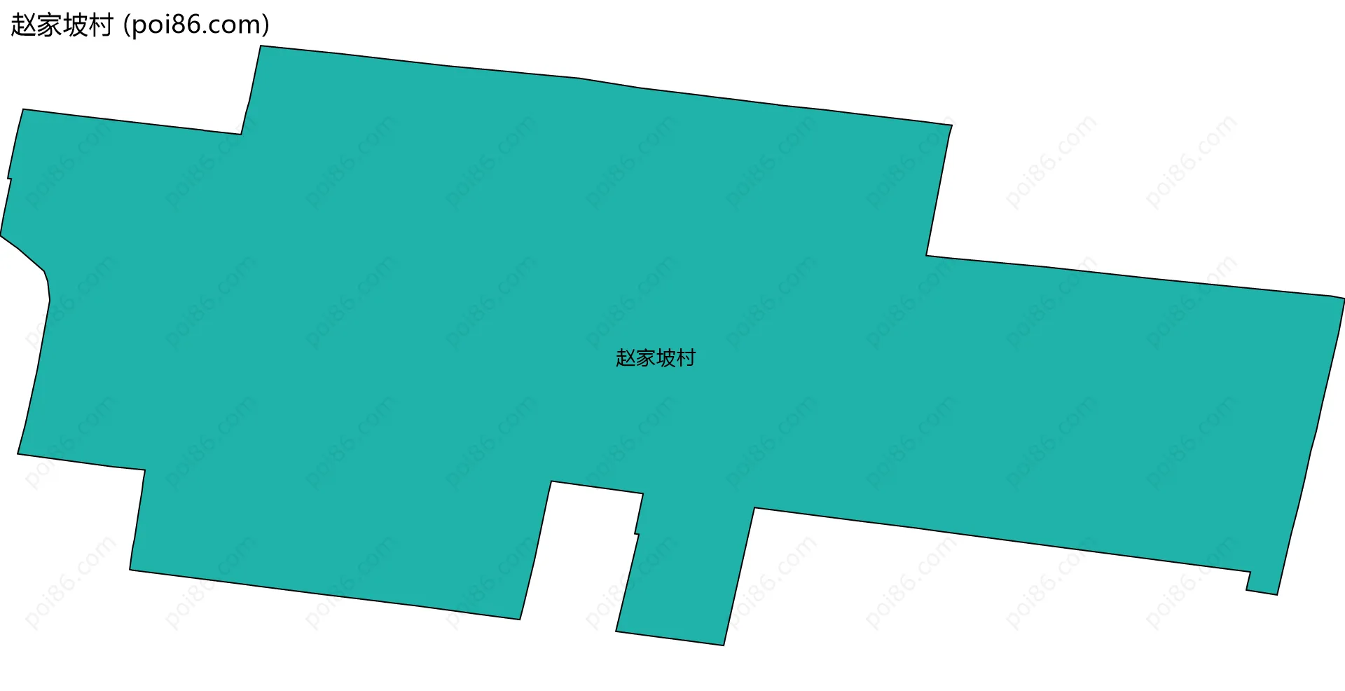 赵家坡村边界地图