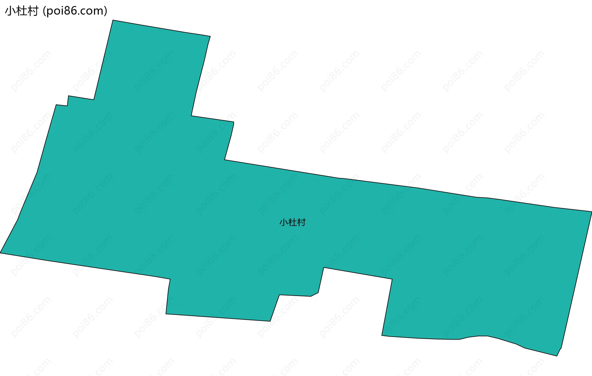 小杜村边界地图