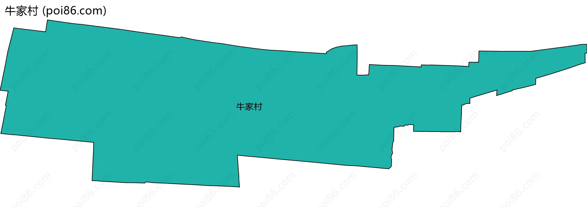 牛家村边界地图