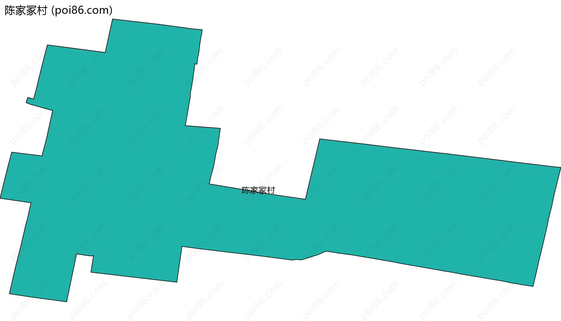 陈家冢村边界地图