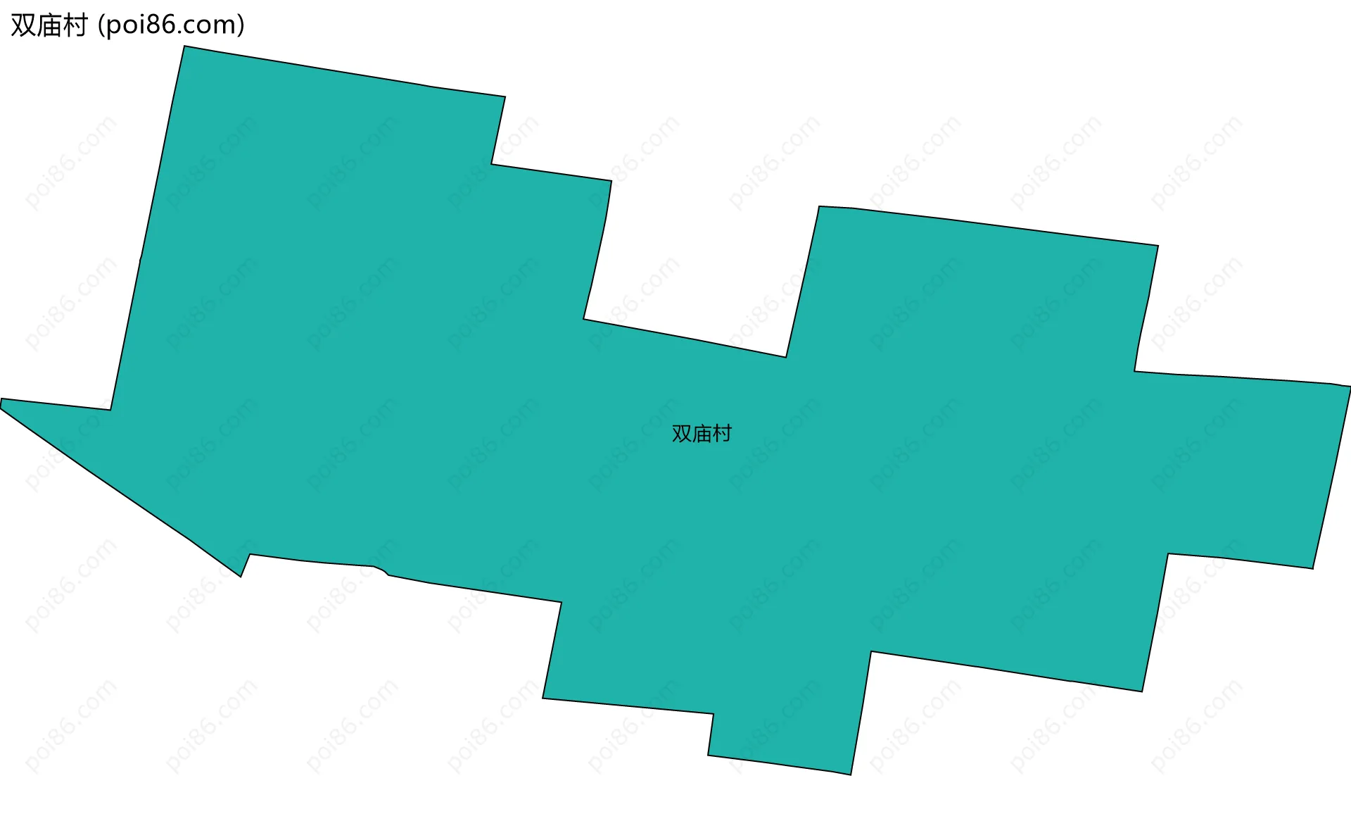 双庙村边界地图