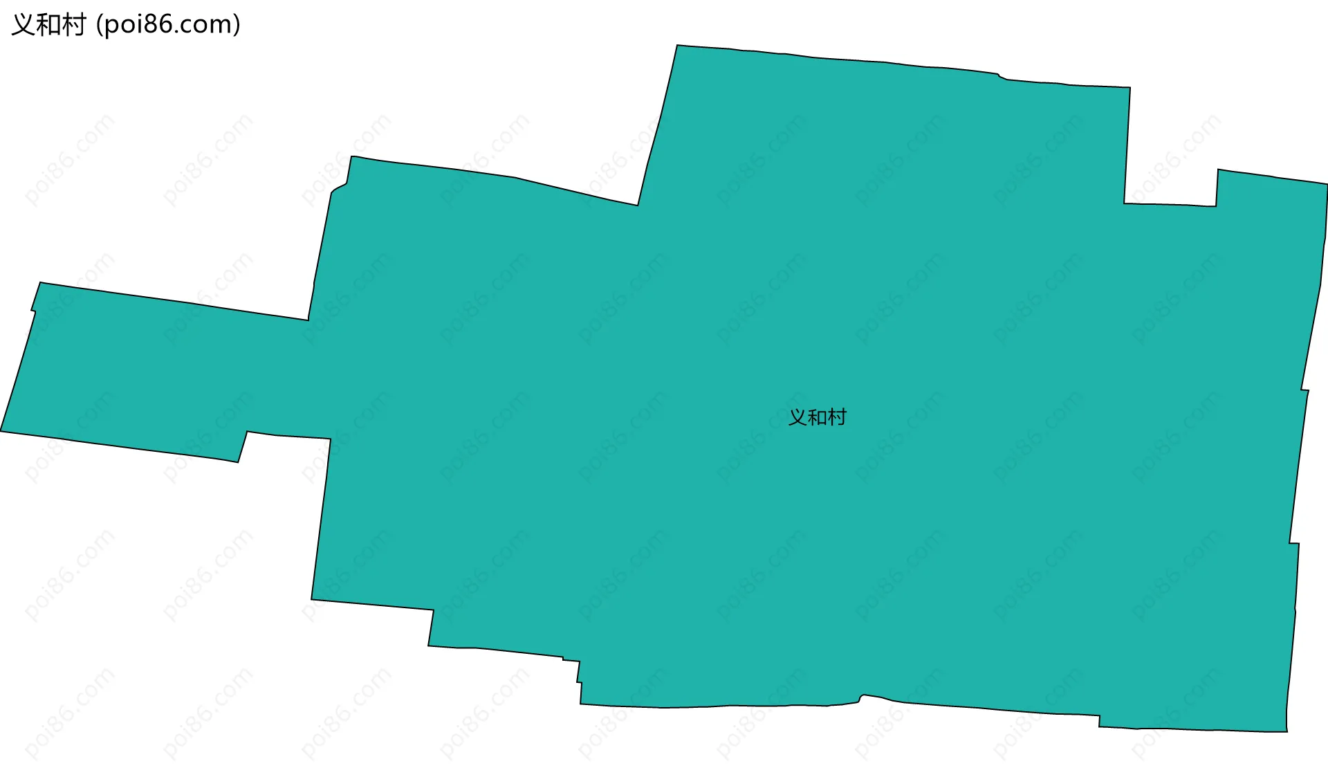 义和村边界地图