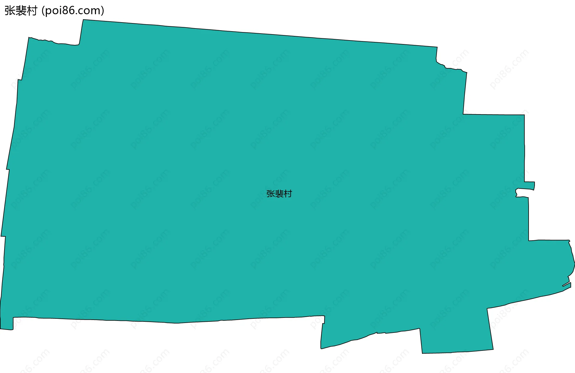 张裴村边界地图