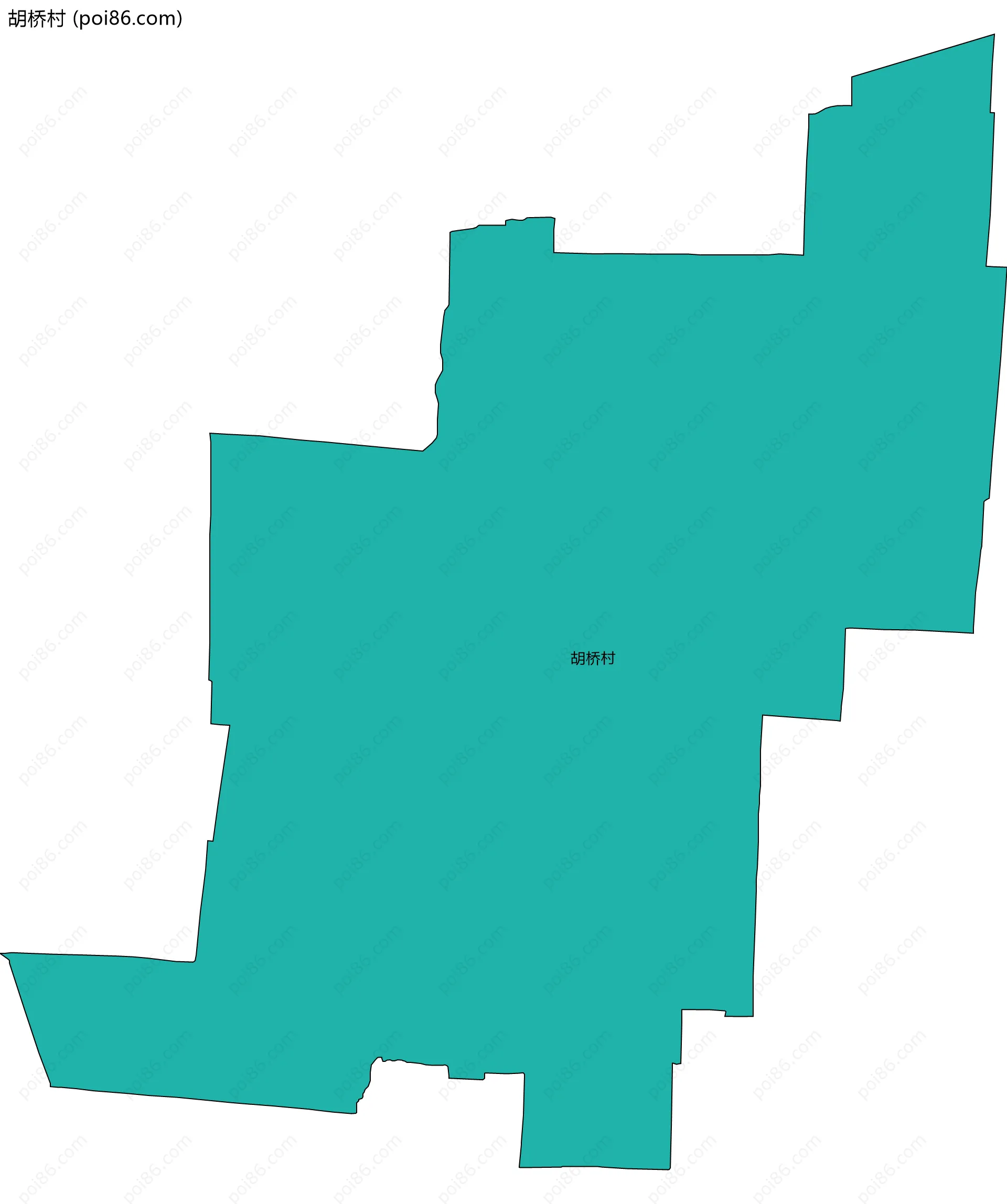 胡桥村边界地图