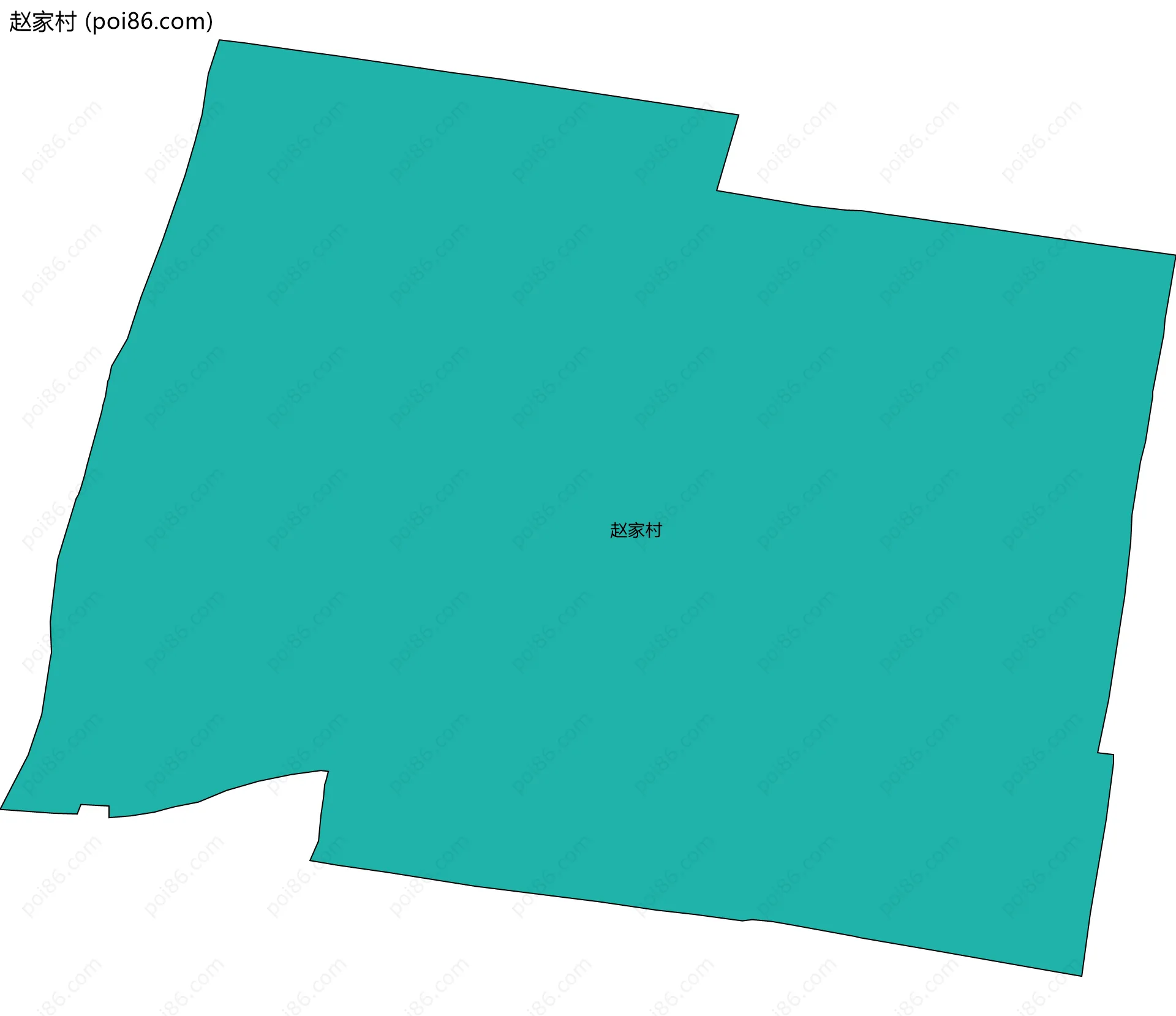 赵家村边界地图
