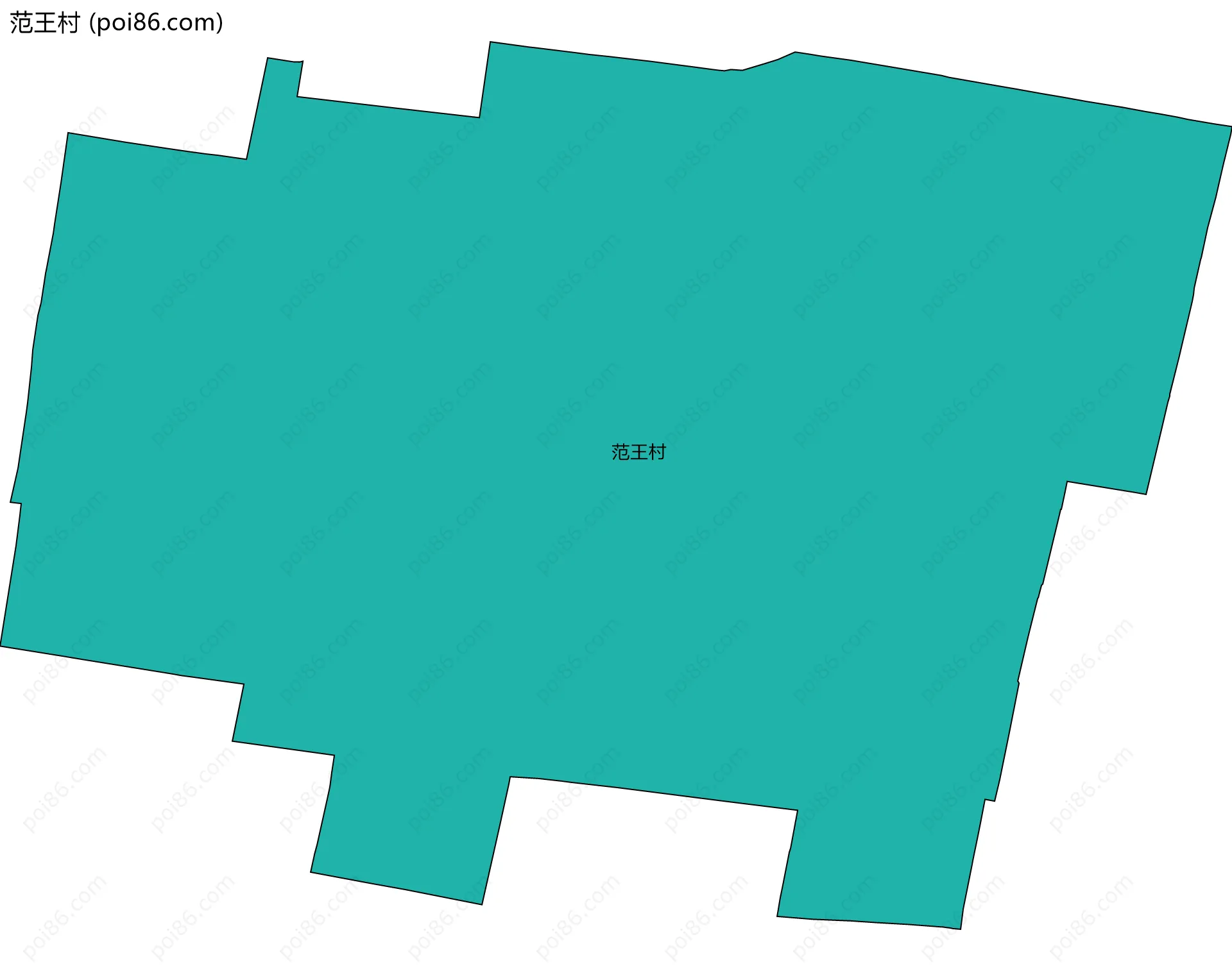 范王村边界地图
