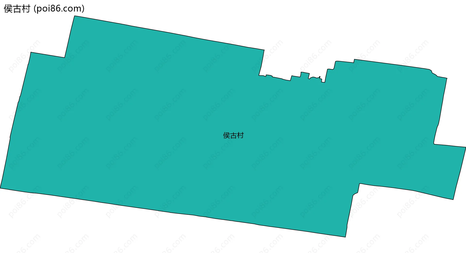 侯古村边界地图