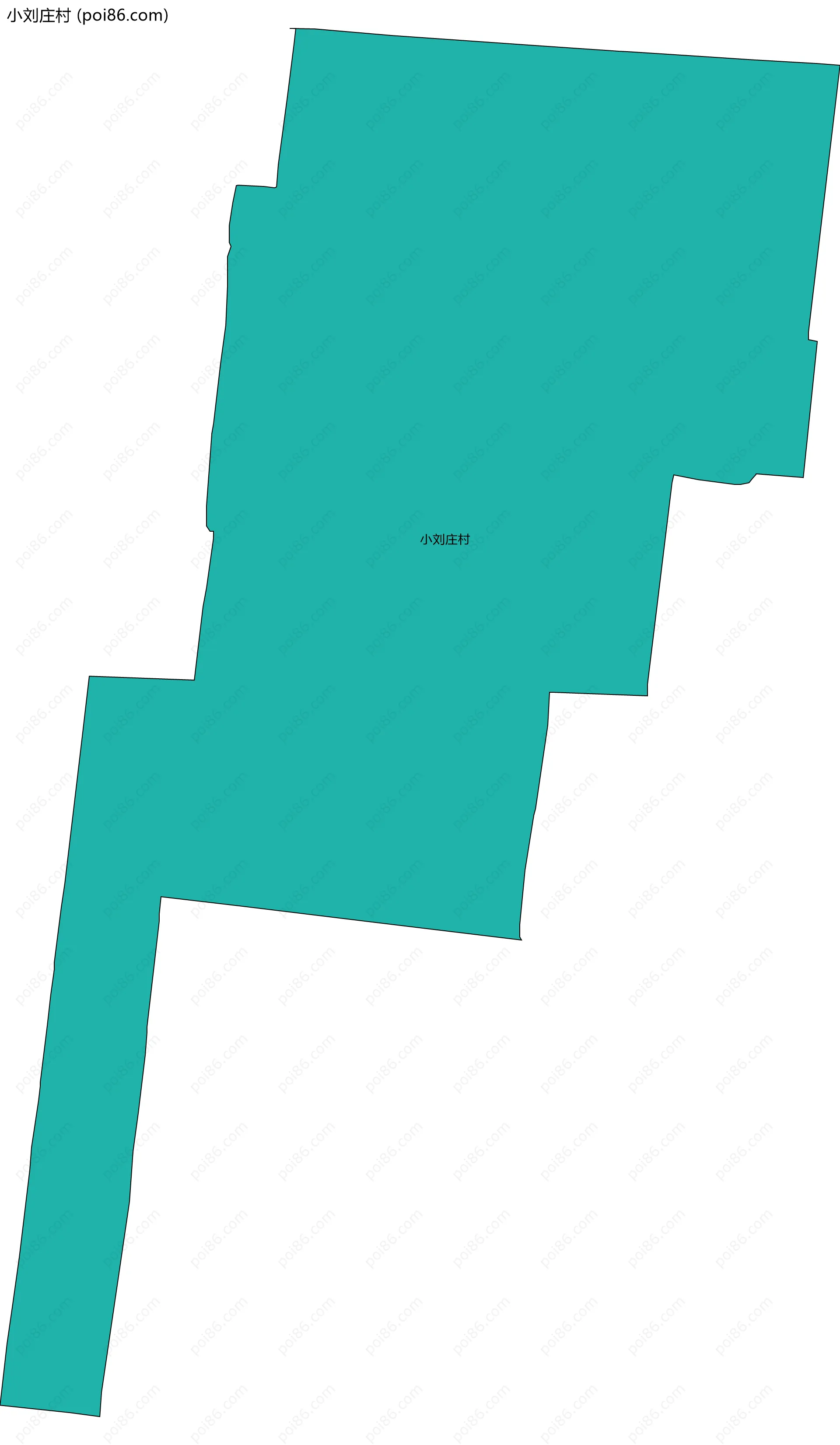 小刘庄村边界地图