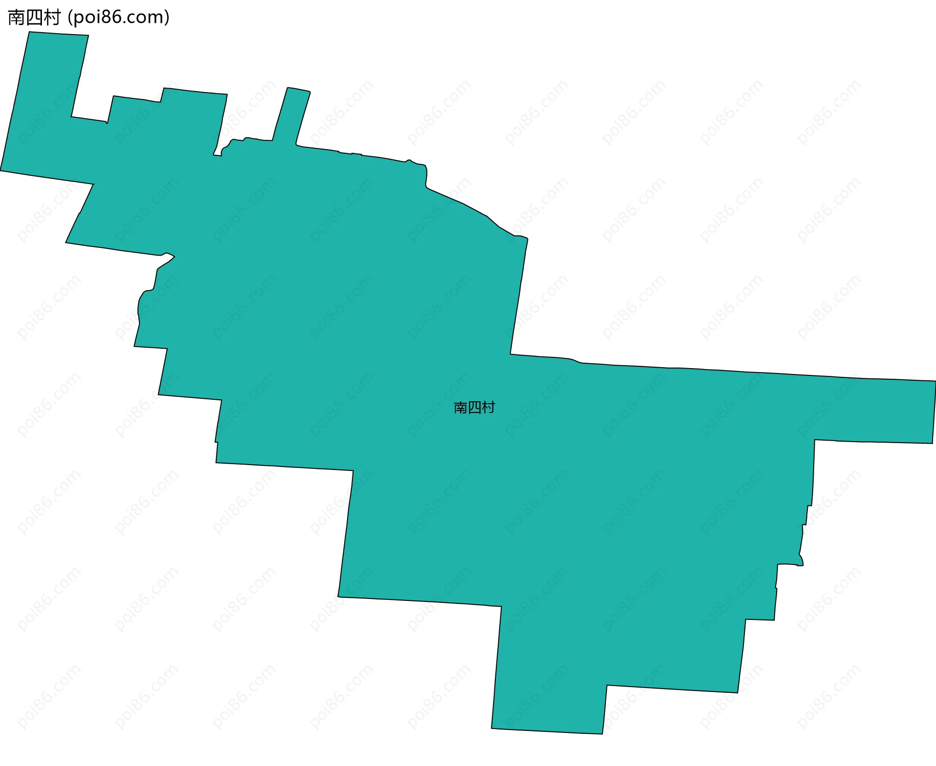 南四村边界地图