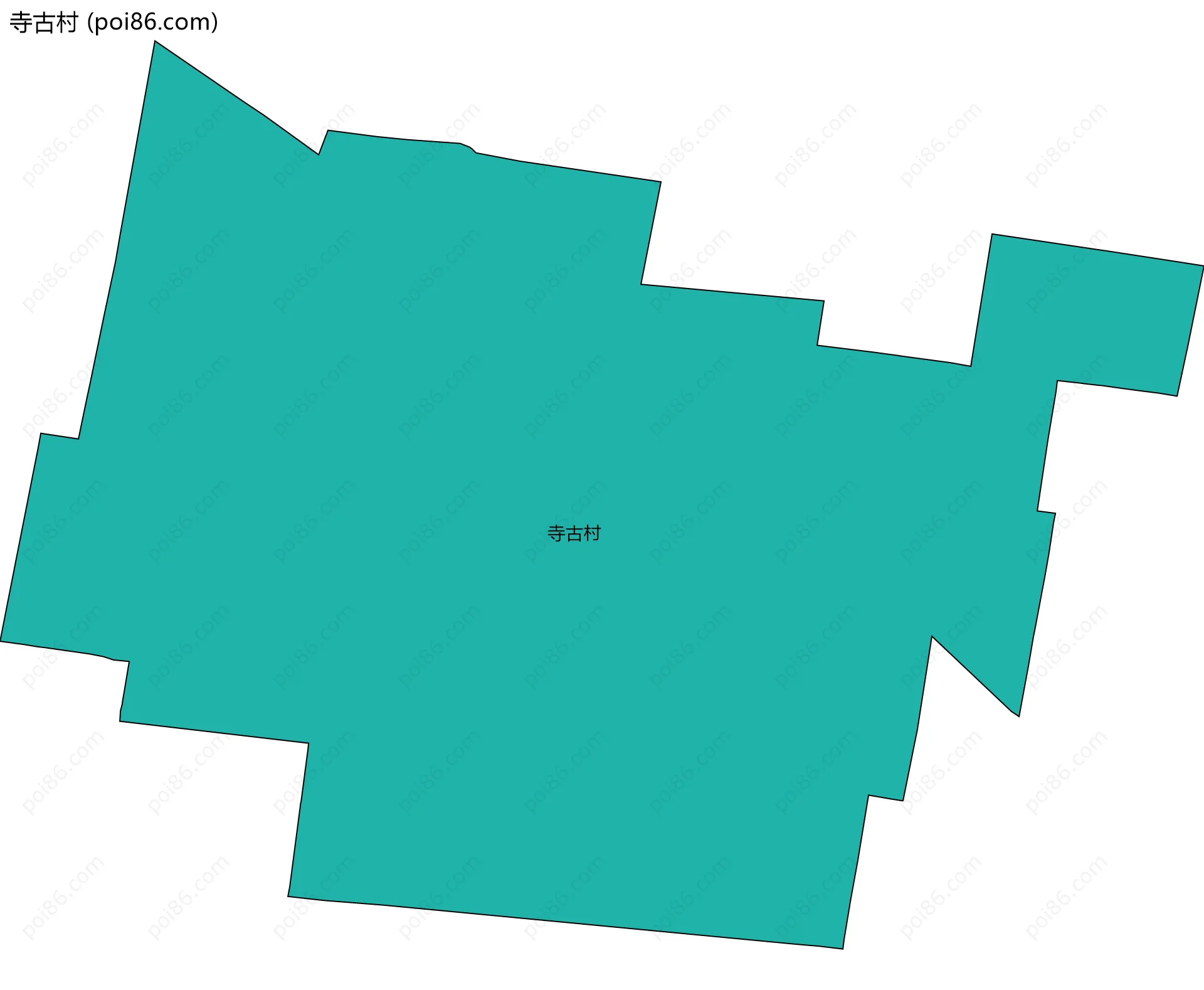 寺古村边界地图