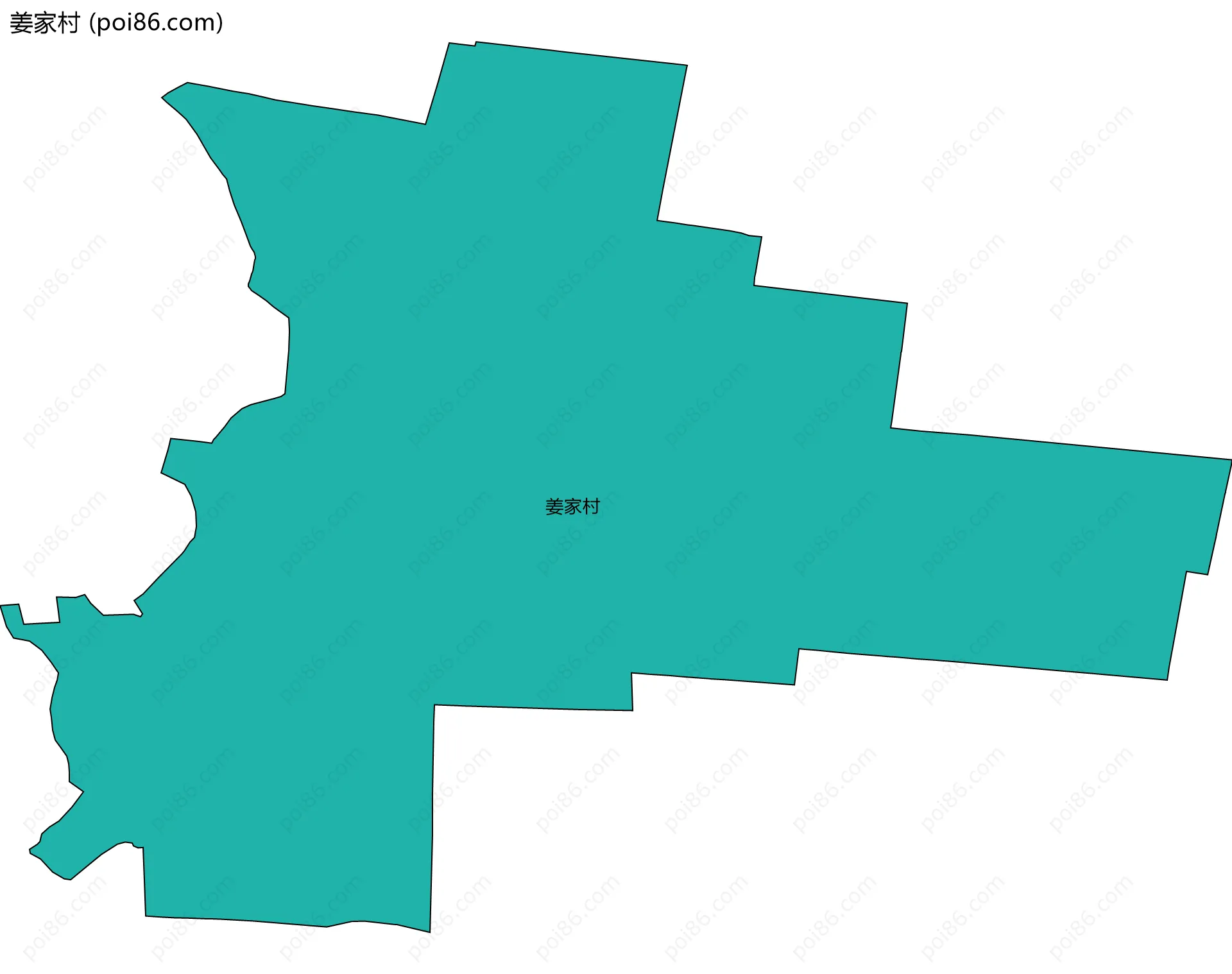 姜家村边界地图