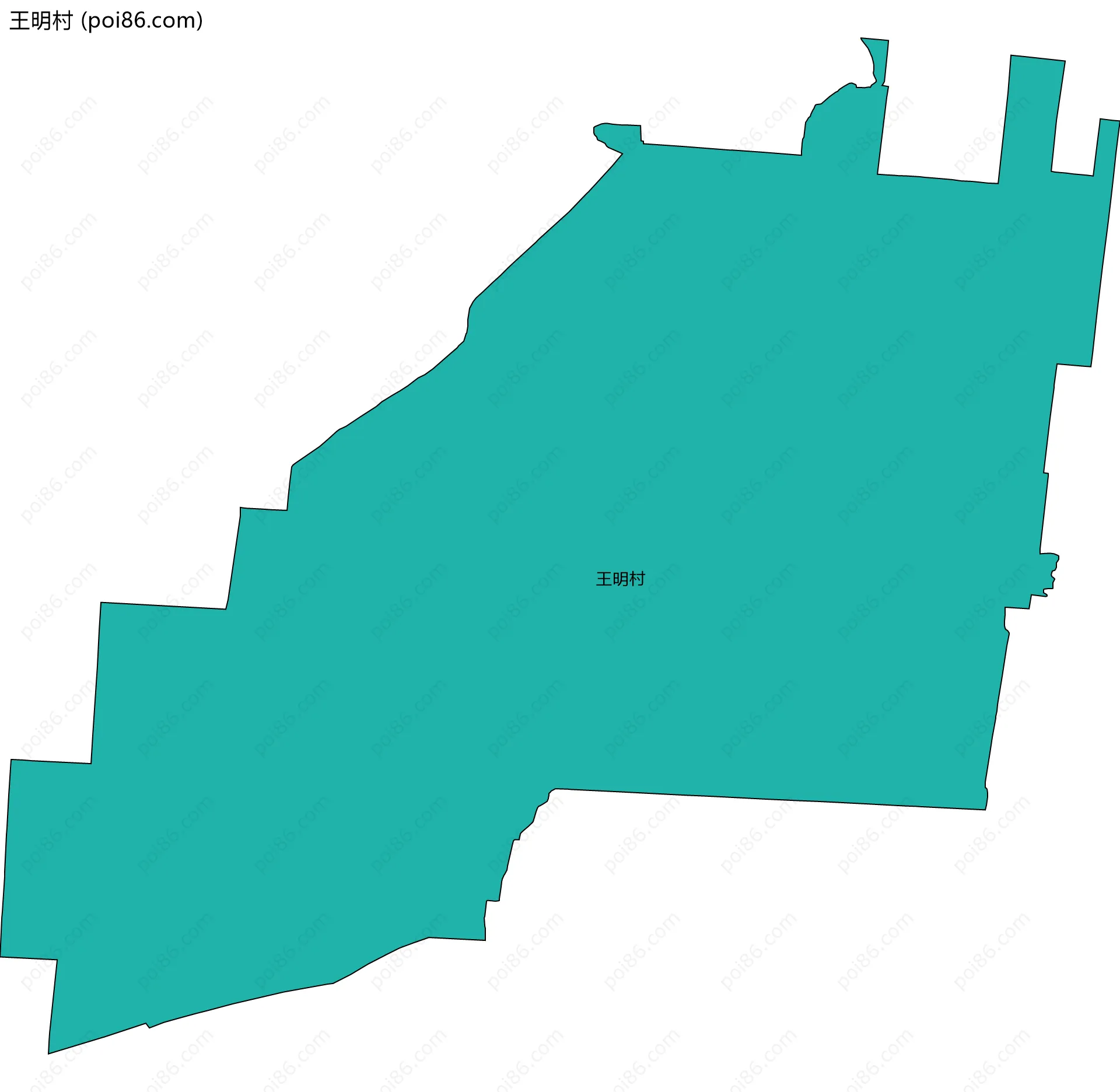 王明村边界地图