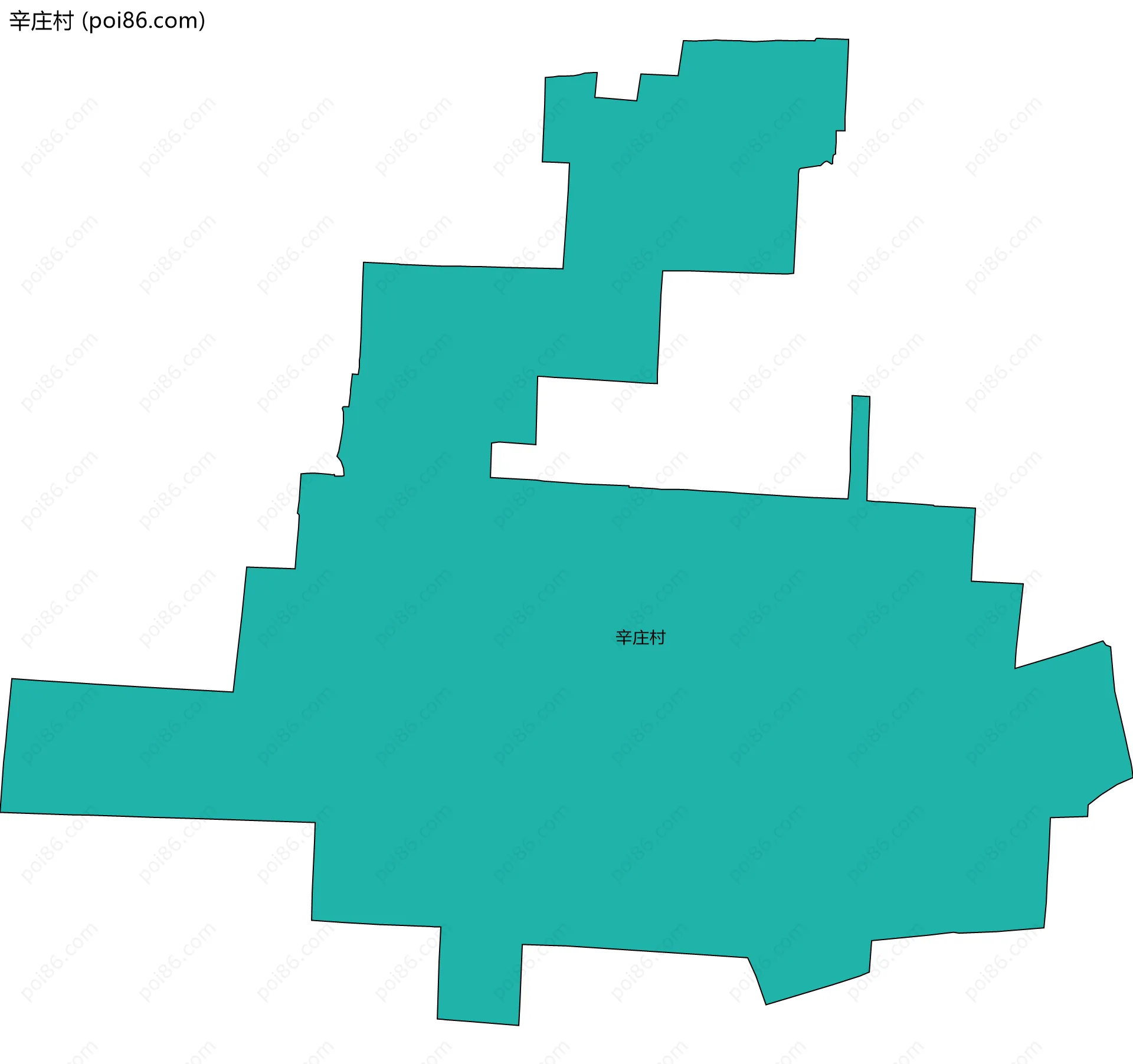 辛庄村边界地图