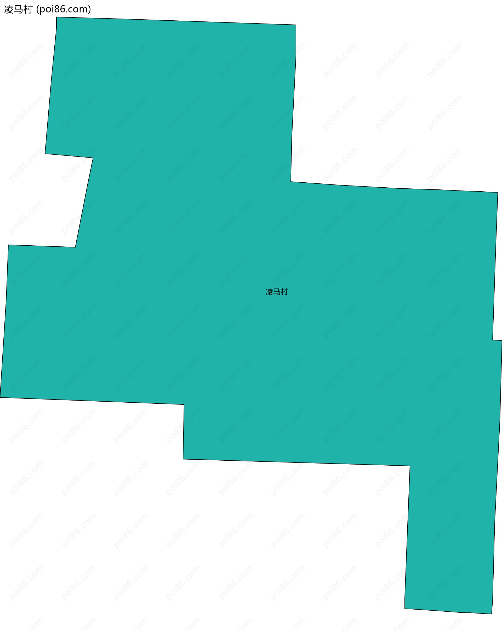 凌马村边界地图