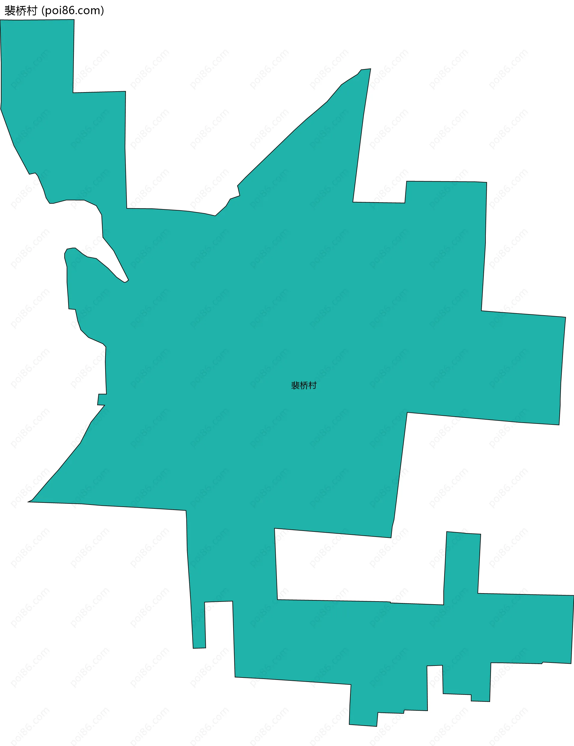 裴桥村边界地图