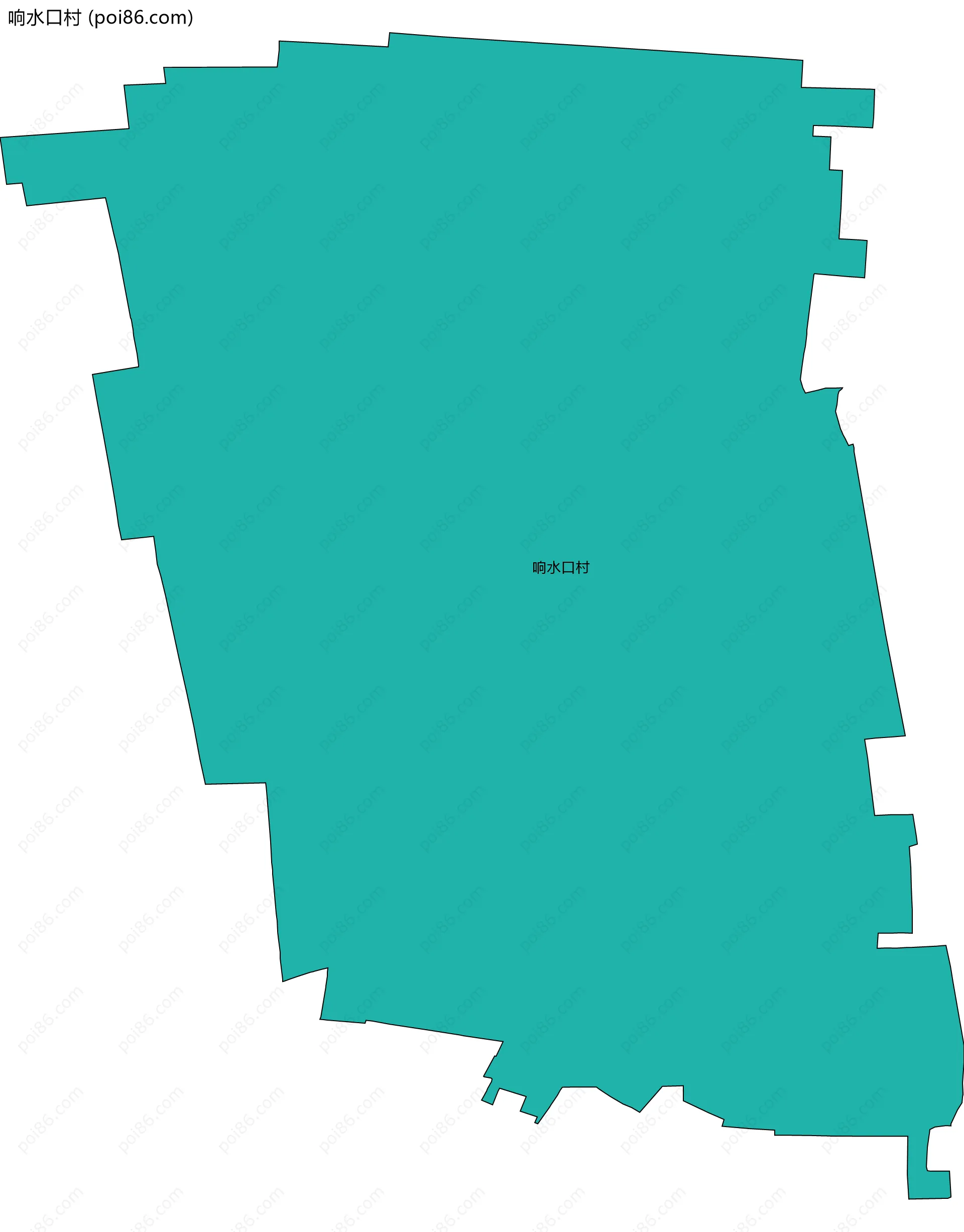 响水口村边界地图