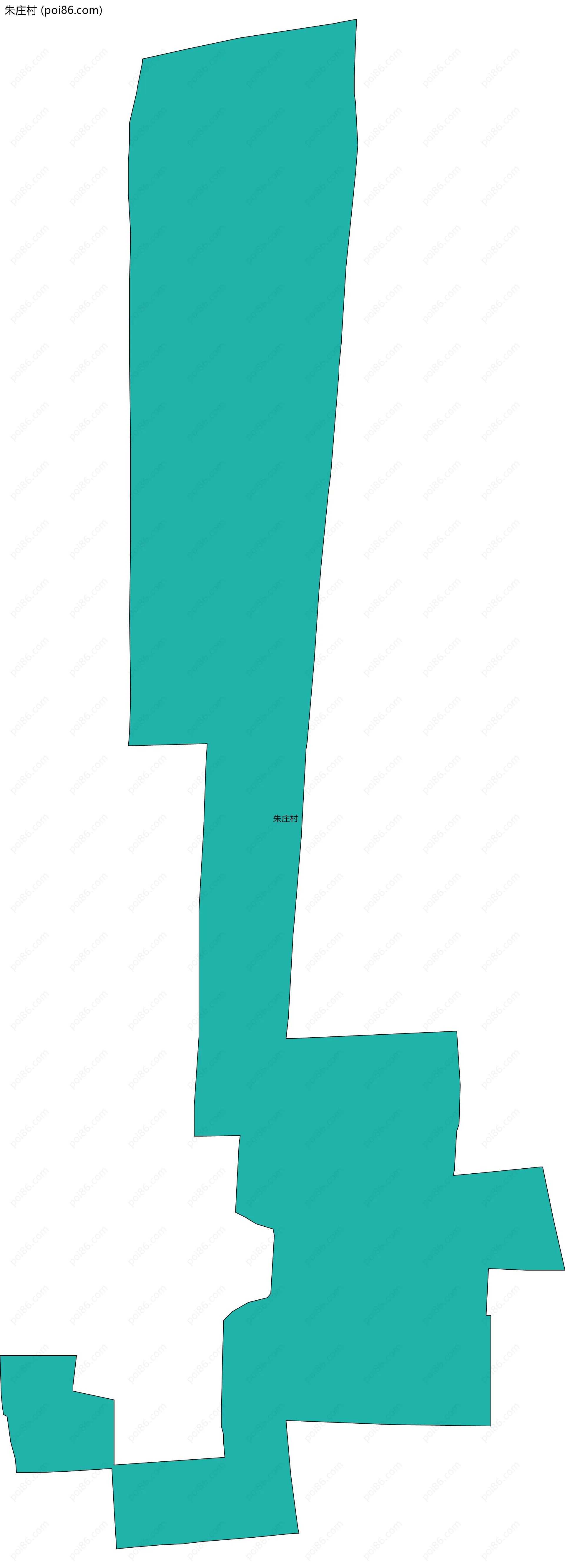 朱庄村边界地图