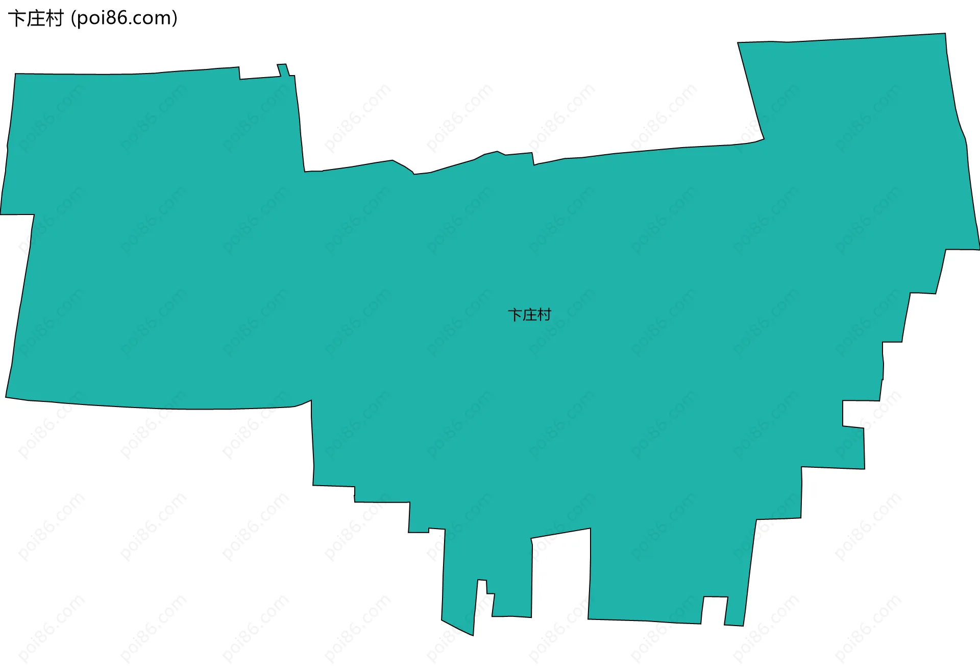 卞庄村边界地图