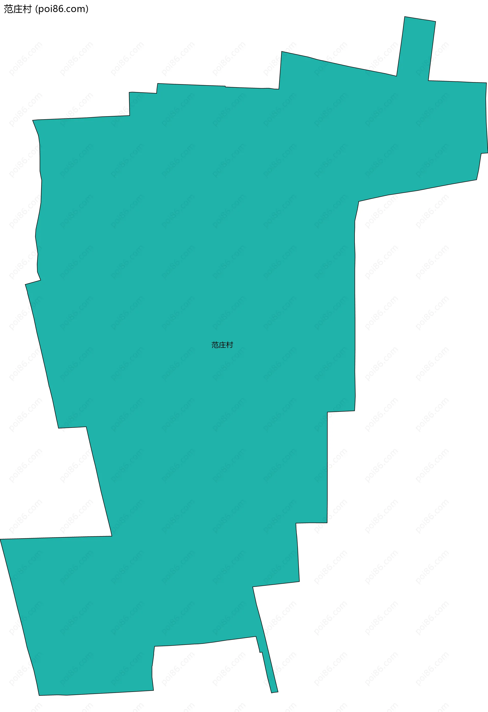 范庄村边界地图