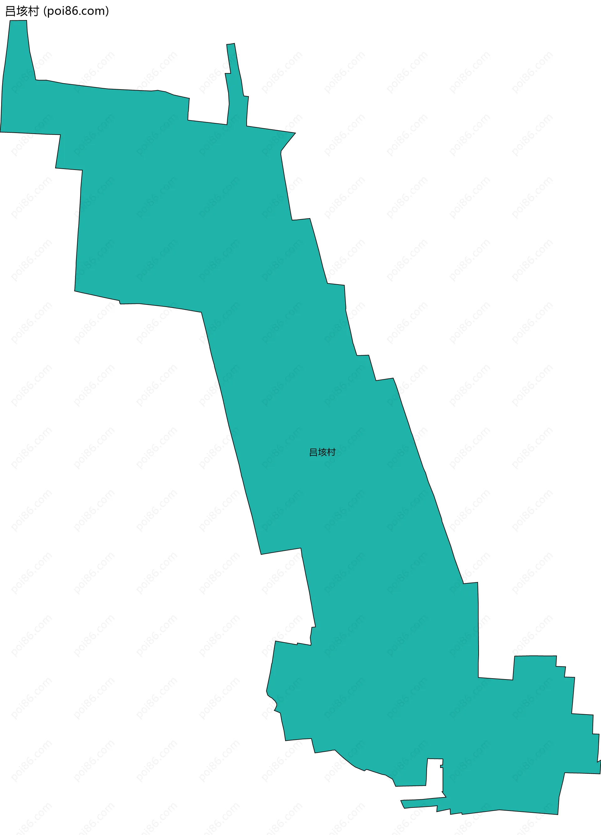 吕垓村边界地图