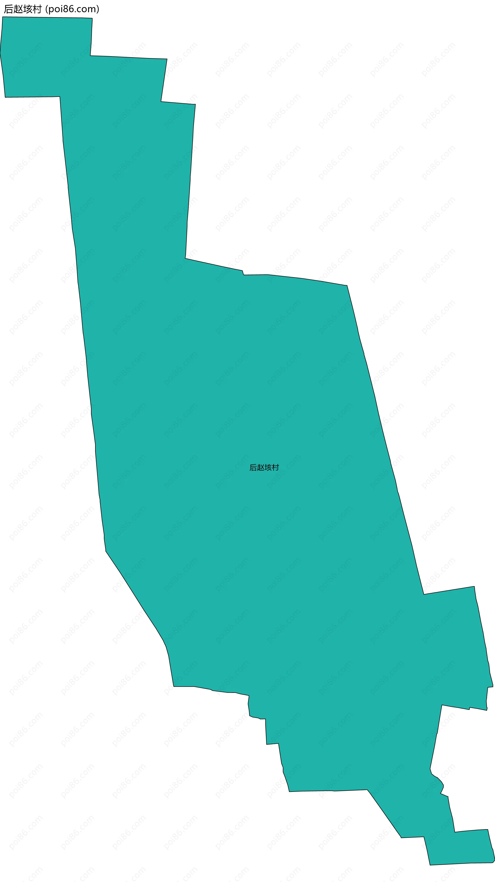 后赵垓村边界地图