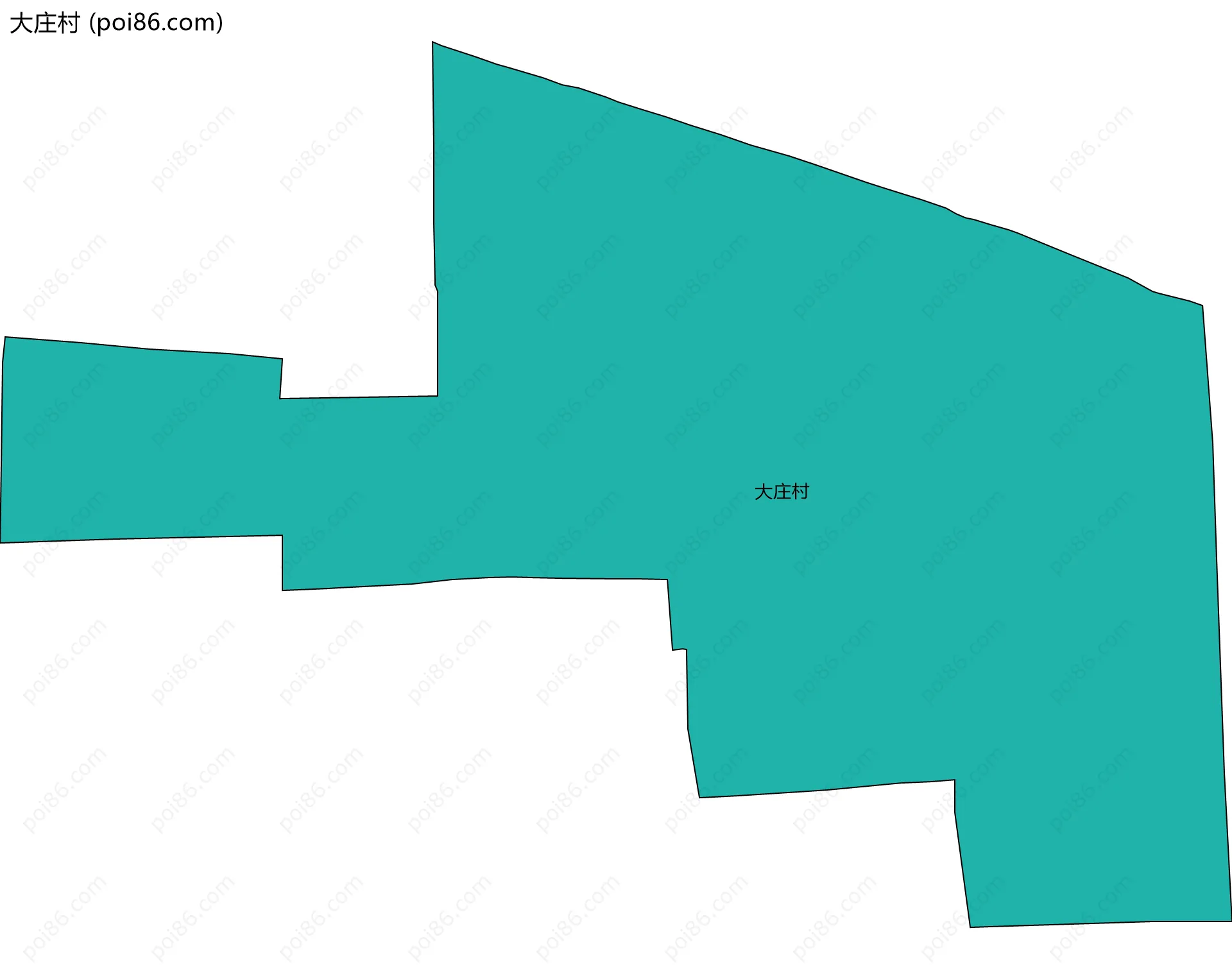 大庄村边界地图