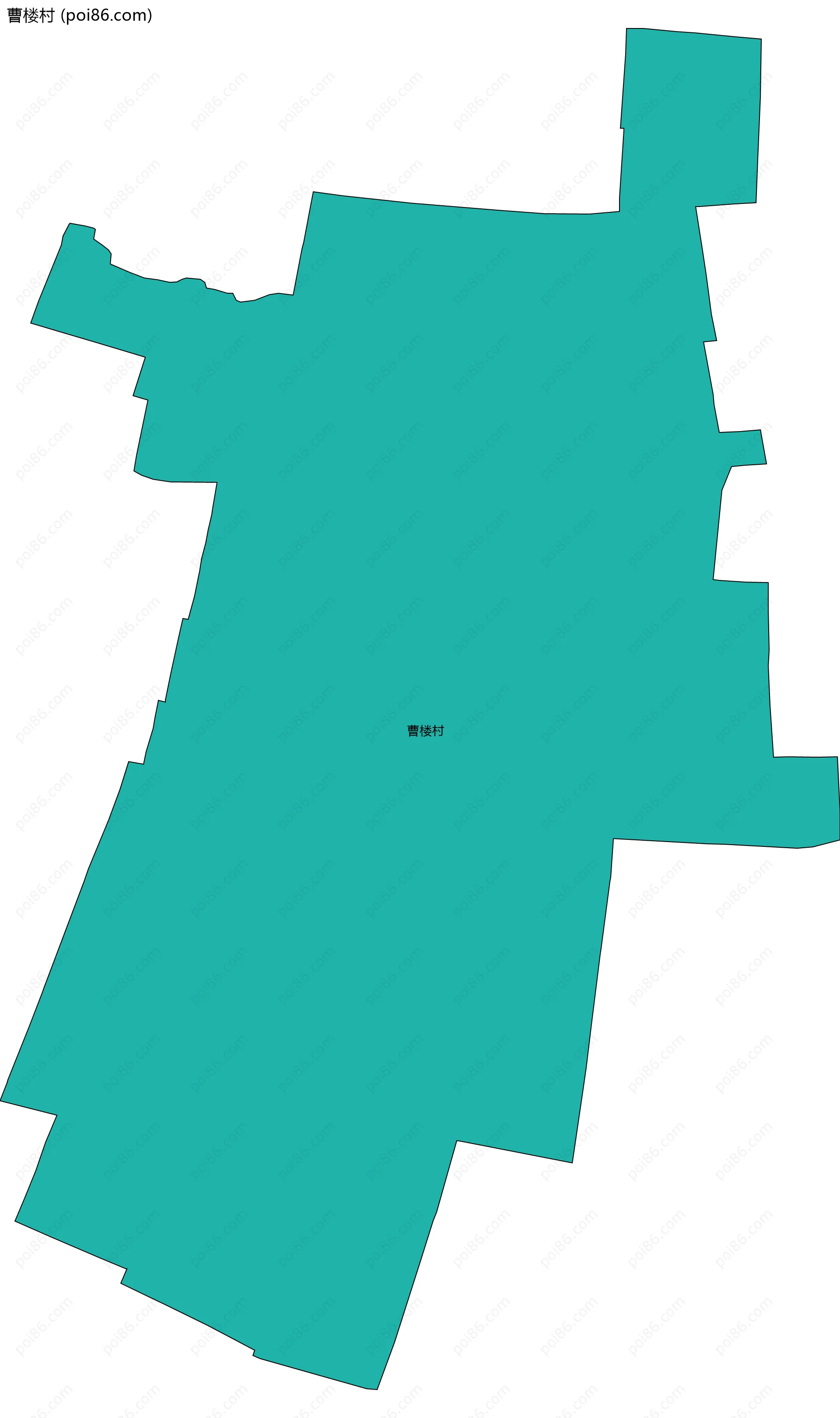 曹楼村边界地图