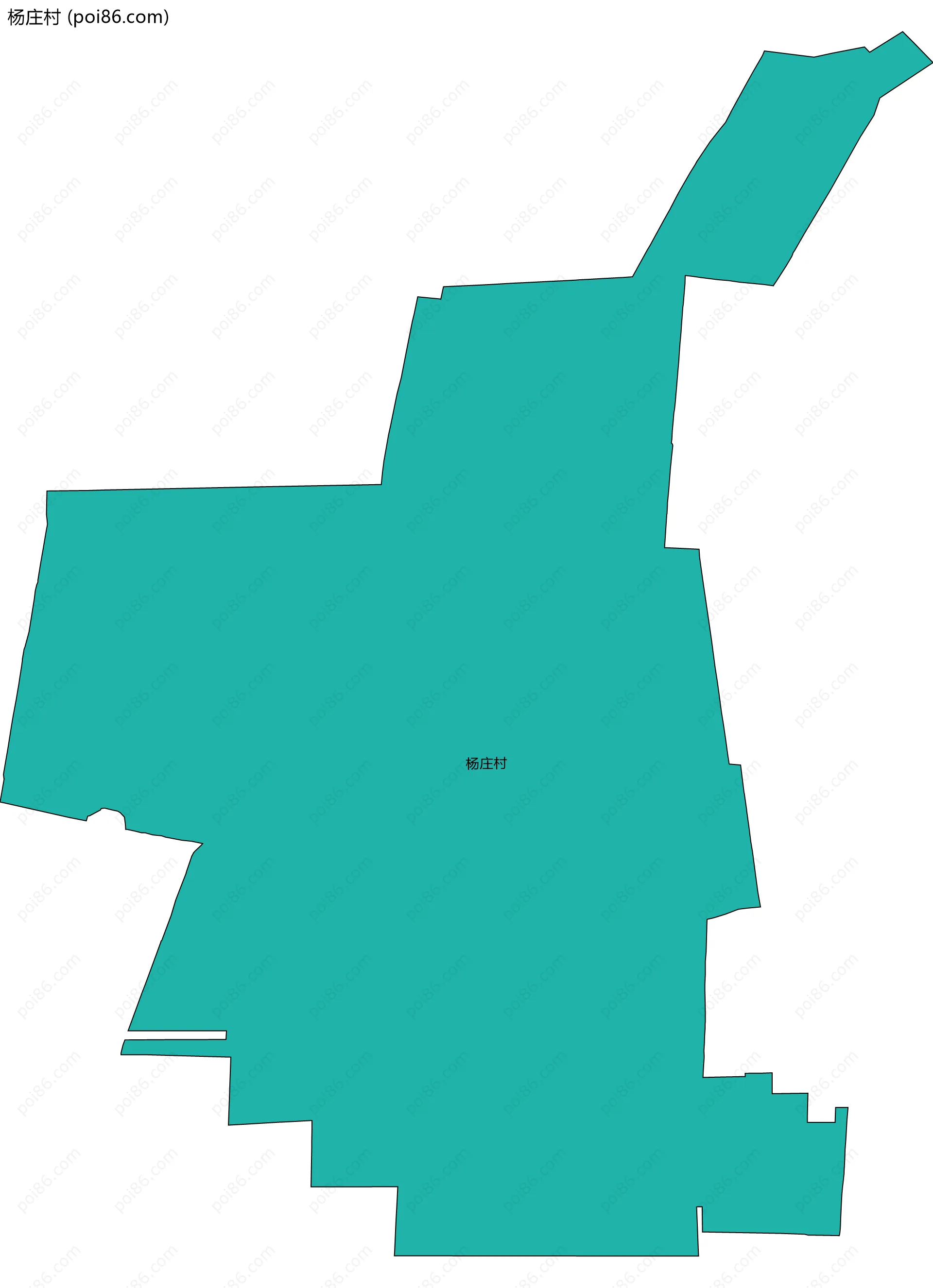 杨庄村边界地图